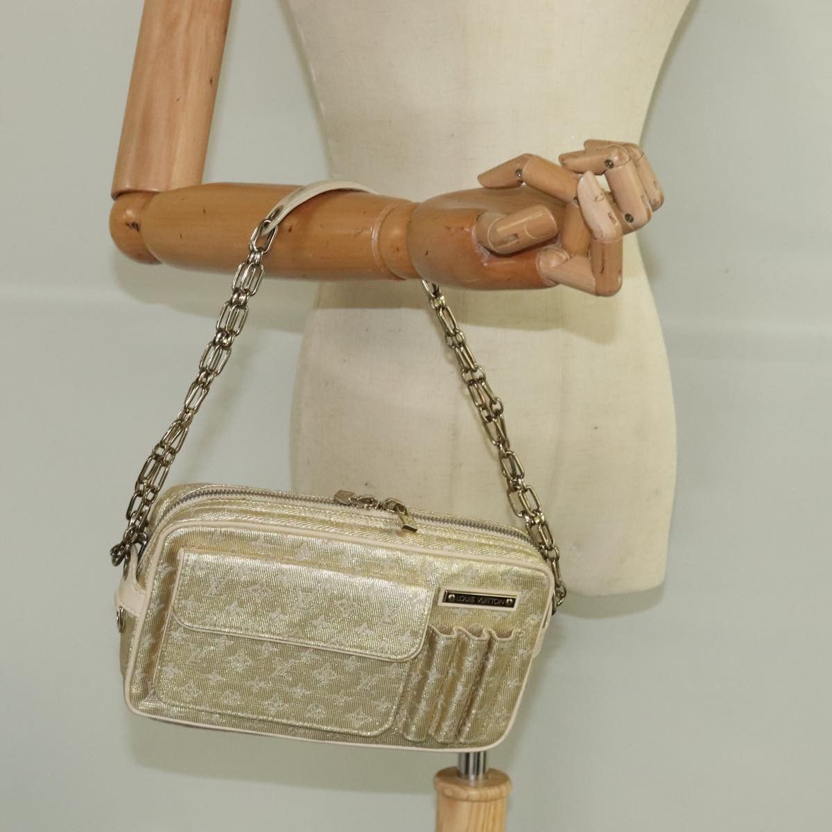 Louis Vuitton Shine Gold Canvas Shoulder Bag (Pre-Owned) Size ONE SIZE - 15 Thumbnail