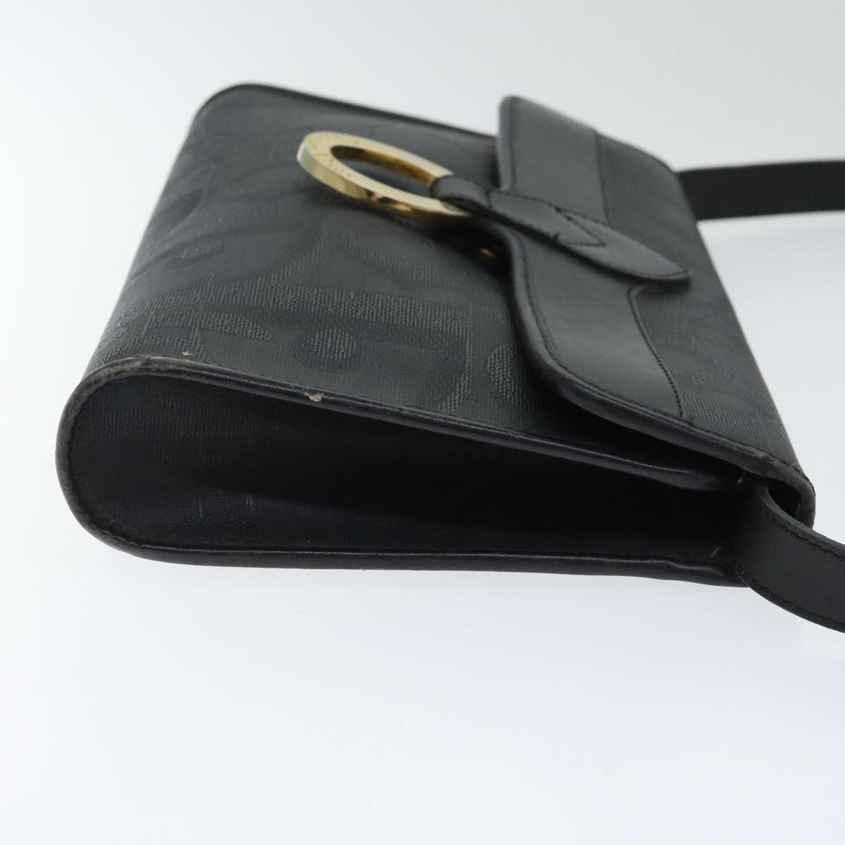 Dior Trotter Black Canvas Shoulder Bag (Pre-Owned) Size ONE SIZE - 3 Thumbnail