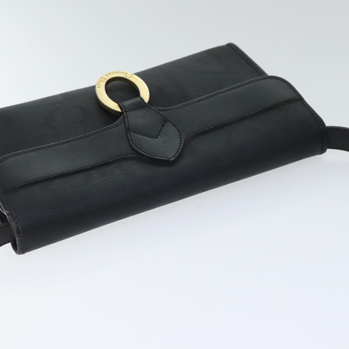 Dior Trotter Black Canvas Shoulder Bag (Pre-Owned) Size ONE SIZE - 8 Thumbnail