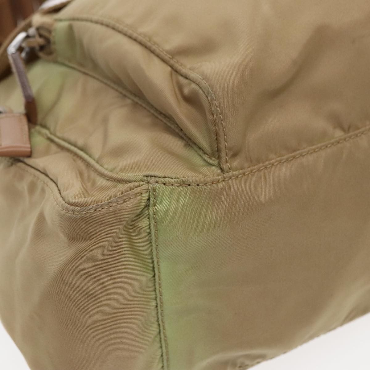 Prada Tessuto Khaki Canvas Shoulder Bag (Pre-Owned) Size ONE SIZE - 7 Thumbnail