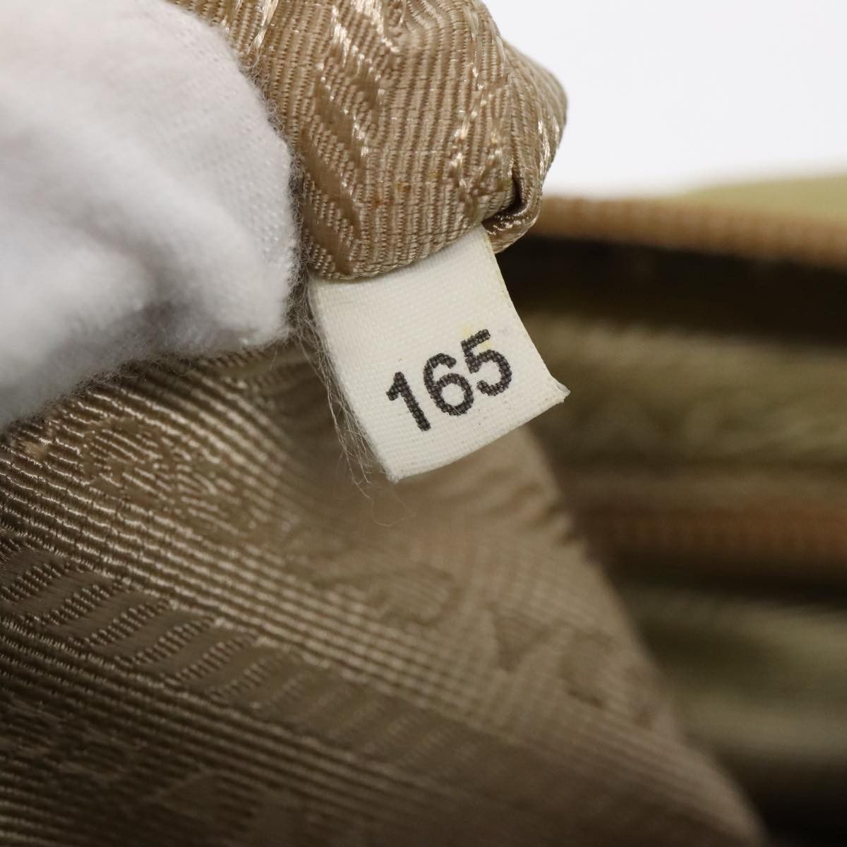 Prada Tessuto Khaki Canvas Shoulder Bag (Pre-Owned) Size ONE SIZE - 14 Thumbnail