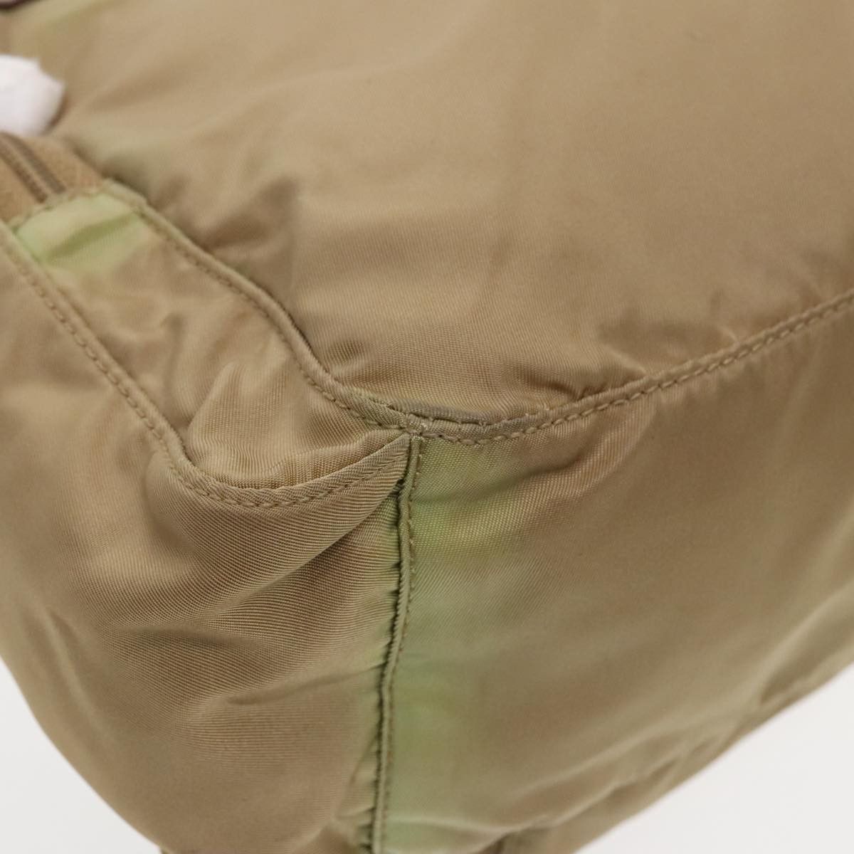 Prada Tessuto Khaki Canvas Shoulder Bag (Pre-Owned) Size ONE SIZE - 8 Thumbnail