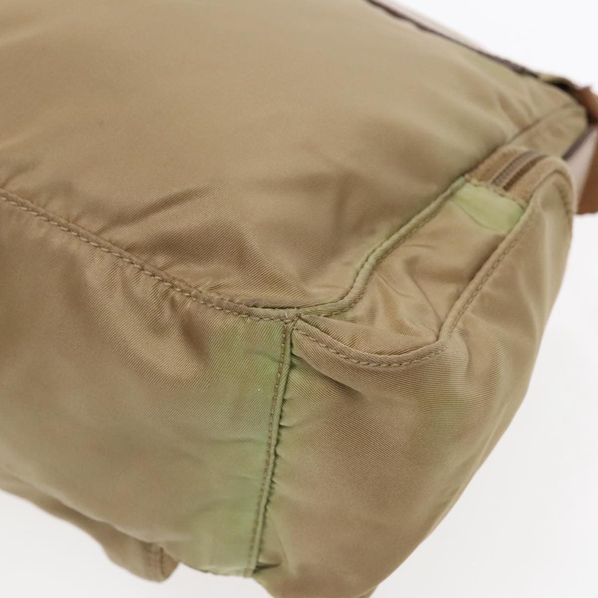 Prada Tessuto Khaki Canvas Shoulder Bag (Pre-Owned) Size ONE SIZE - 9 Thumbnail