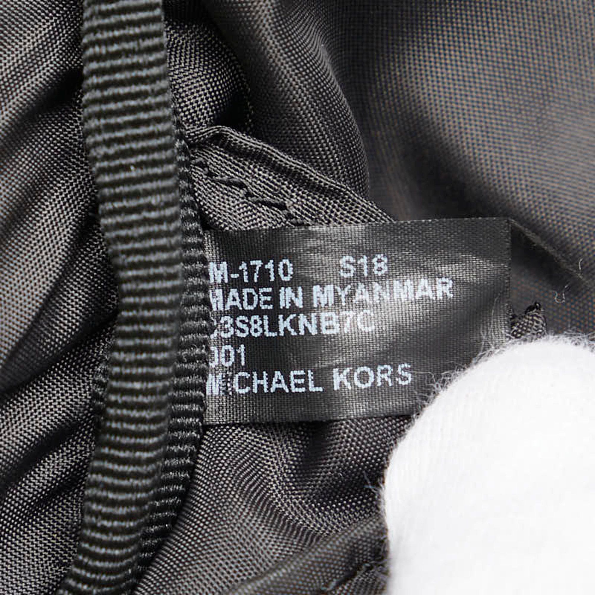 Michael Kors Michael Kors Backpack Black Nylon Leather Women's Size ONE SIZE - 6 Thumbnail