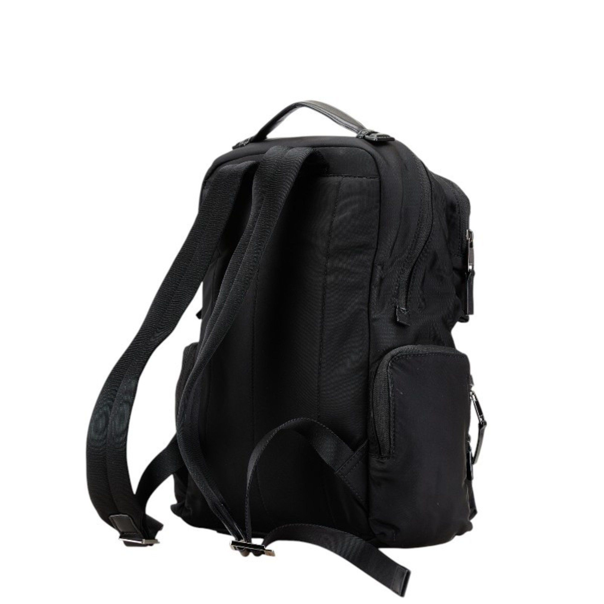 Michael Kors Michael Kors Backpack Black Nylon Leather Women's Size ONE SIZE - 2 Thumbnail