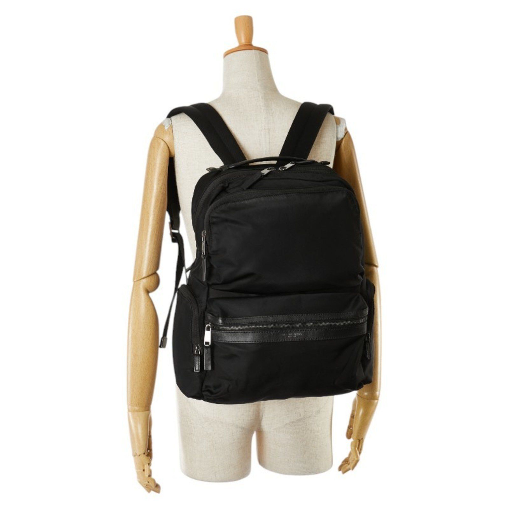 Michael Kors Michael Kors Backpack Black Nylon Leather Women's Size ONE SIZE - 7 Thumbnail
