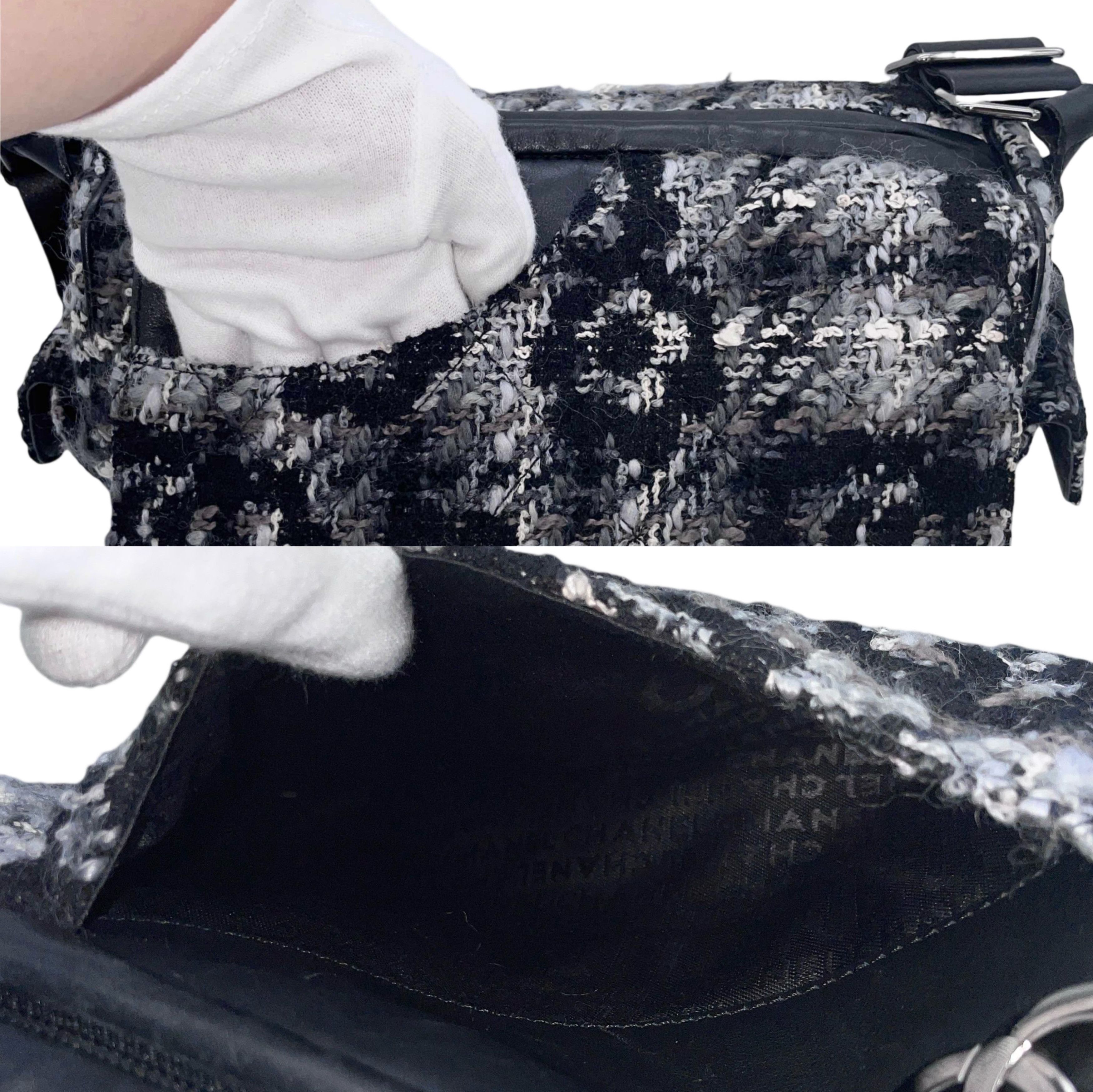 Chanel Chanel Camellia Tweed Coco Mark X 2.55 4-Chain Shoulder Bag Size ONE SIZE - 12 Thumbnail