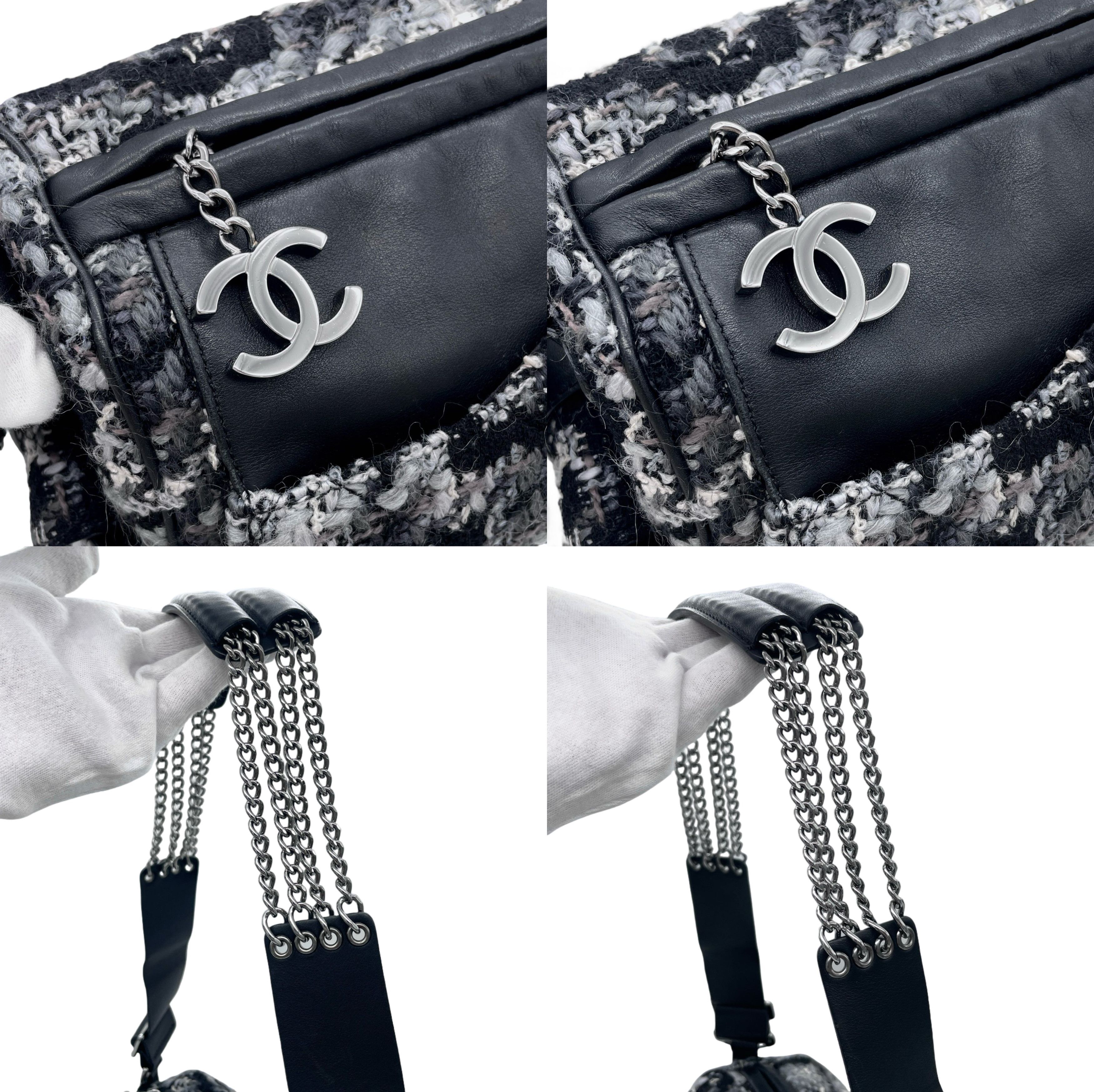 Chanel Chanel Camellia Tweed Coco Mark X 2.55 4-Chain Shoulder Bag Size ONE SIZE - 7 Thumbnail