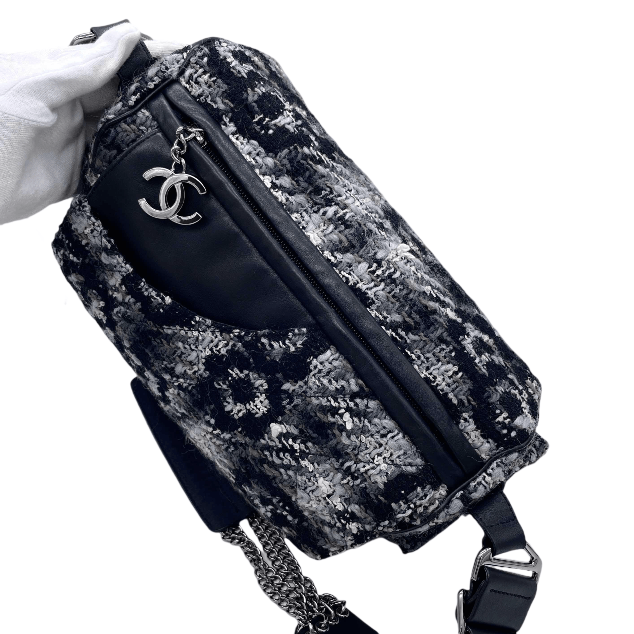 Chanel Chanel Camellia Tweed Coco Mark X 2.55 4-Chain Shoulder Bag Size ONE SIZE - 5 Thumbnail