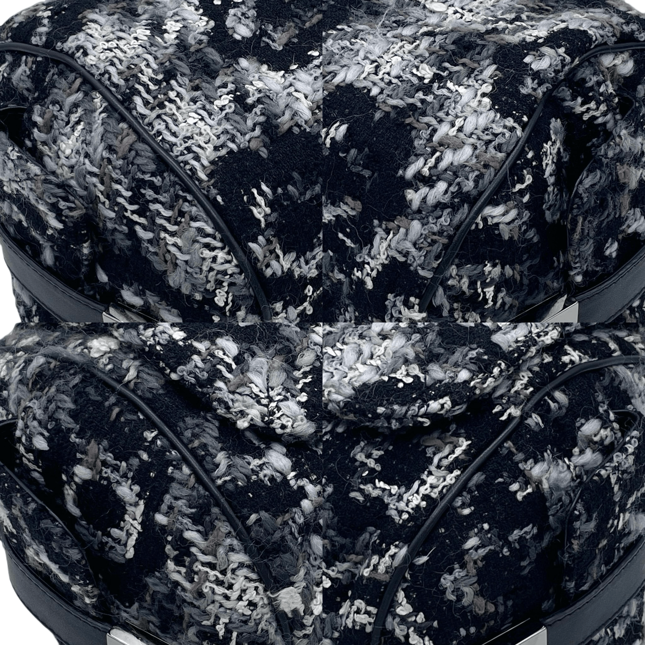 Chanel Chanel Camellia Tweed Coco Mark X 2.55 4-Chain Shoulder Bag Size ONE SIZE - 9 Thumbnail