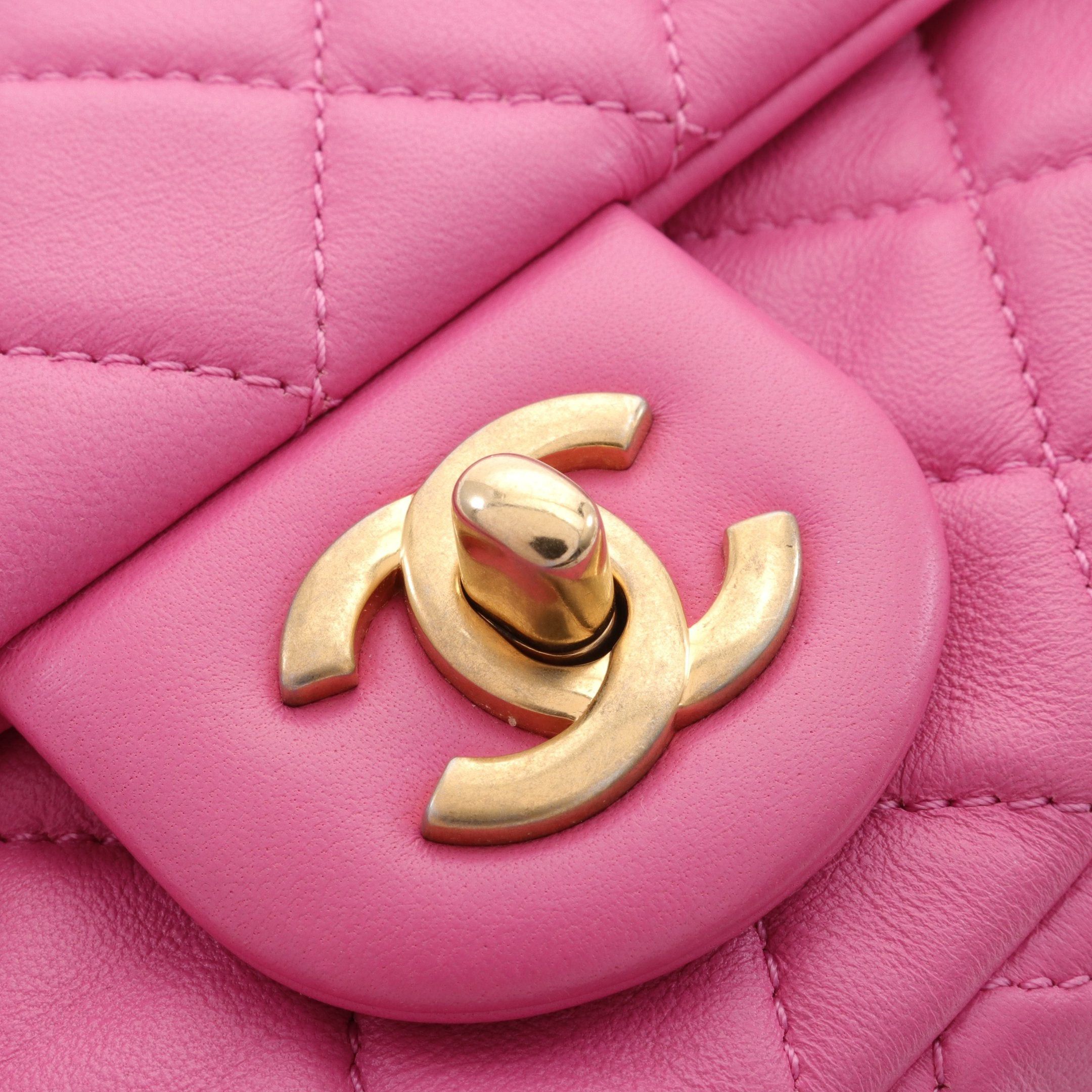 Chanel Chanel Matelasse Mini Flap Bag Chain Shoulder Leather Pink Gold Hardware Size ONE SIZE - 6 Thumbnail