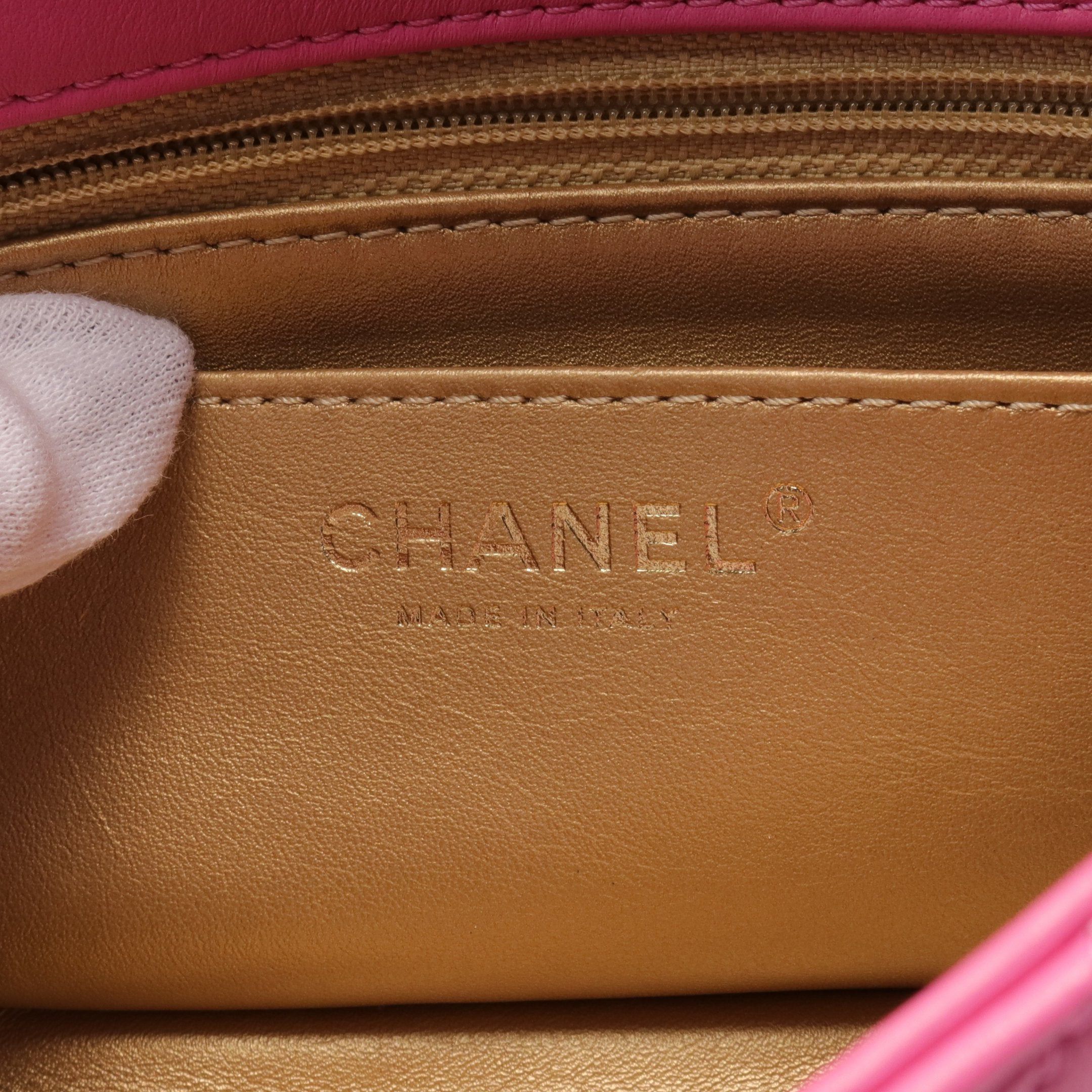 Chanel Chanel Matelasse Mini Flap Bag Chain Shoulder Leather Pink Gold Hardware Size ONE SIZE - 4 Thumbnail