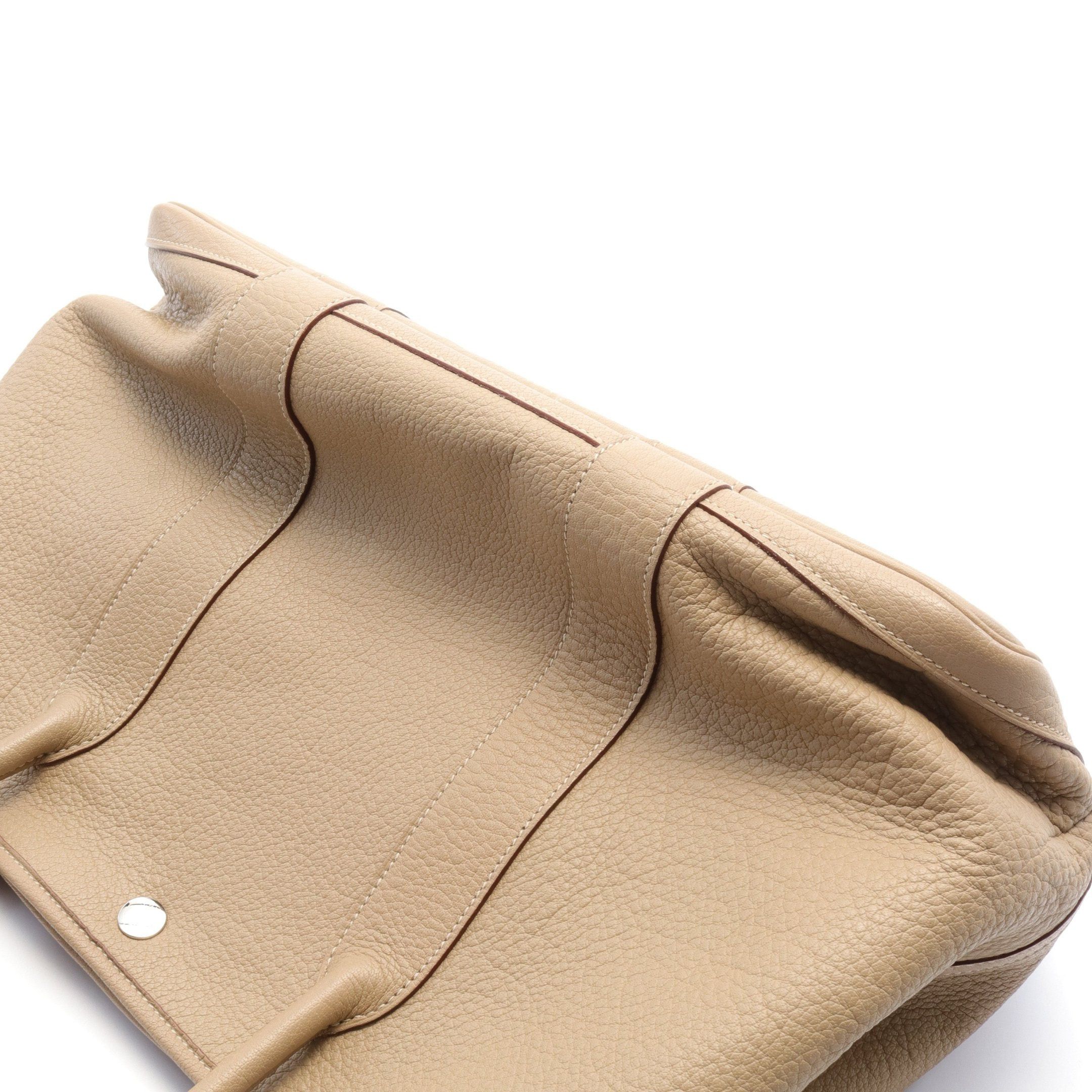 Hermes Hermes Garden Party Pm Trench Handbag Tote Bag Negonda Leather Beige Silver Hardware □L Stamp Size ONE SIZE - 6 Thumbnail