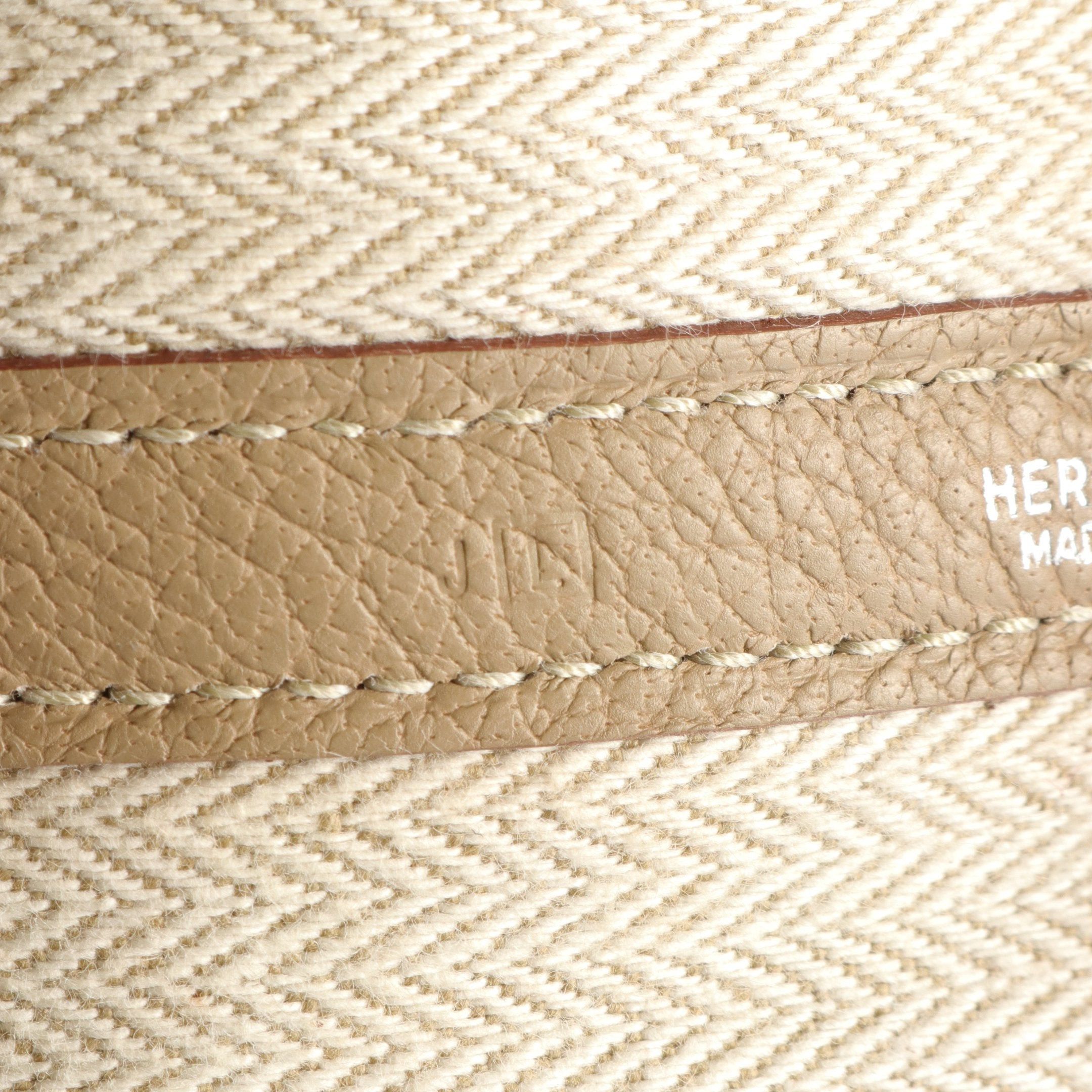 Hermes Hermes Garden Party Pm Trench Handbag Tote Bag Negonda Leather Beige Silver Hardware □L Stamp Size ONE SIZE - 5 Thumbnail