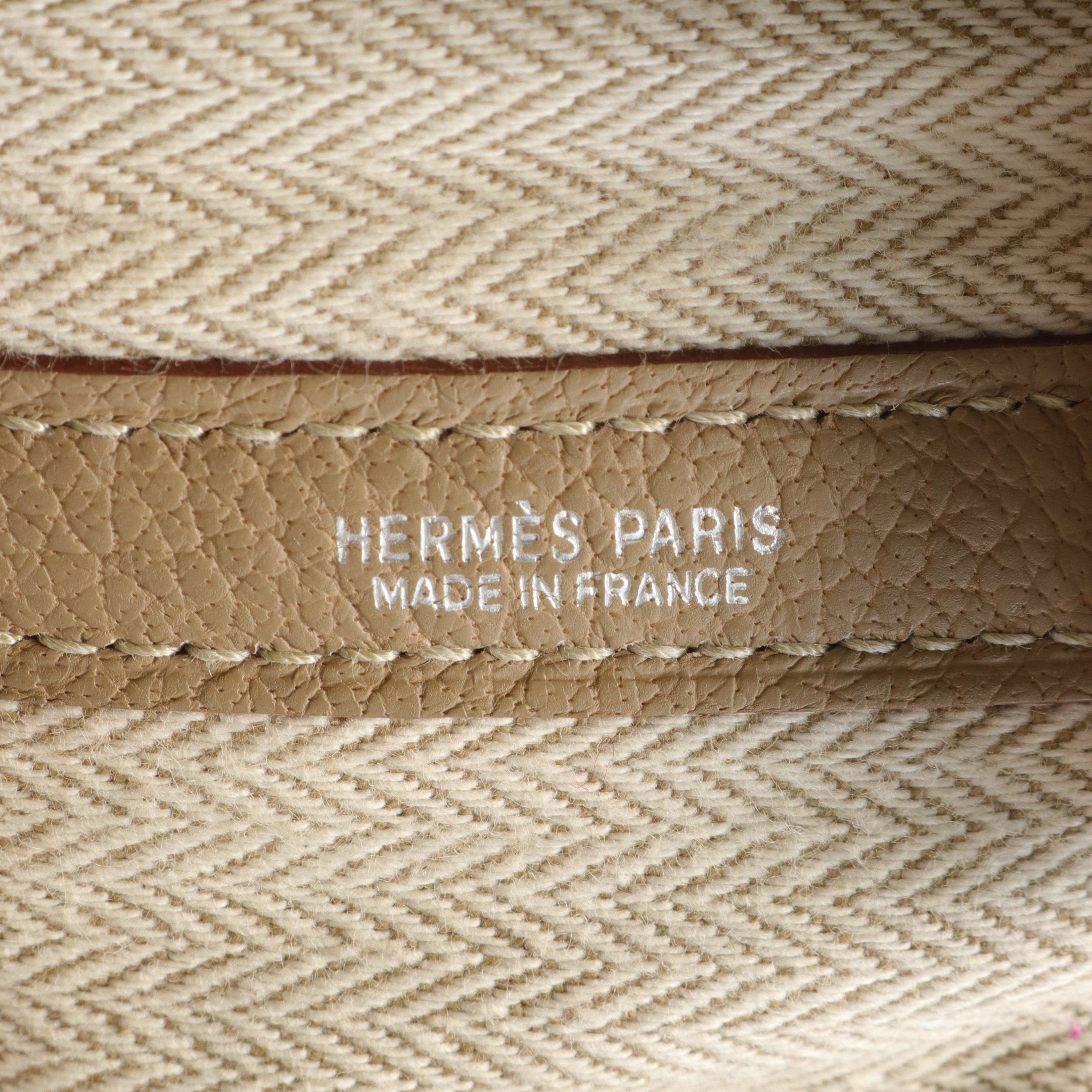 Hermes Hermes Garden Party Pm Trench Handbag Tote Bag Negonda Leather Beige Silver Hardware □L Stamp Size ONE SIZE - 4 Thumbnail
