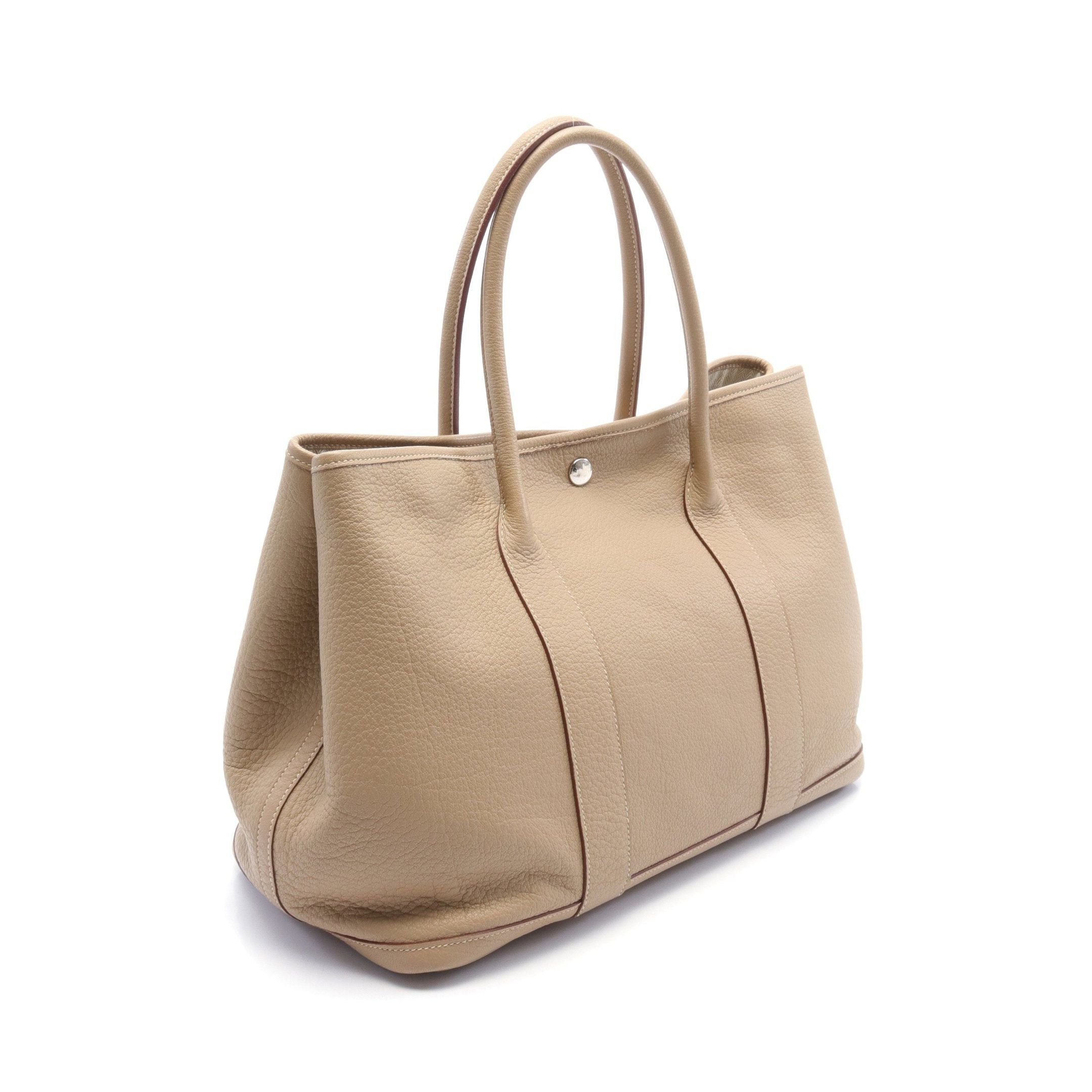 Hermes Hermes Garden Party Pm Trench Handbag Tote Bag Negonda Leather Beige Silver Hardware □L Stamp Size ONE SIZE - 2 Thumbnail