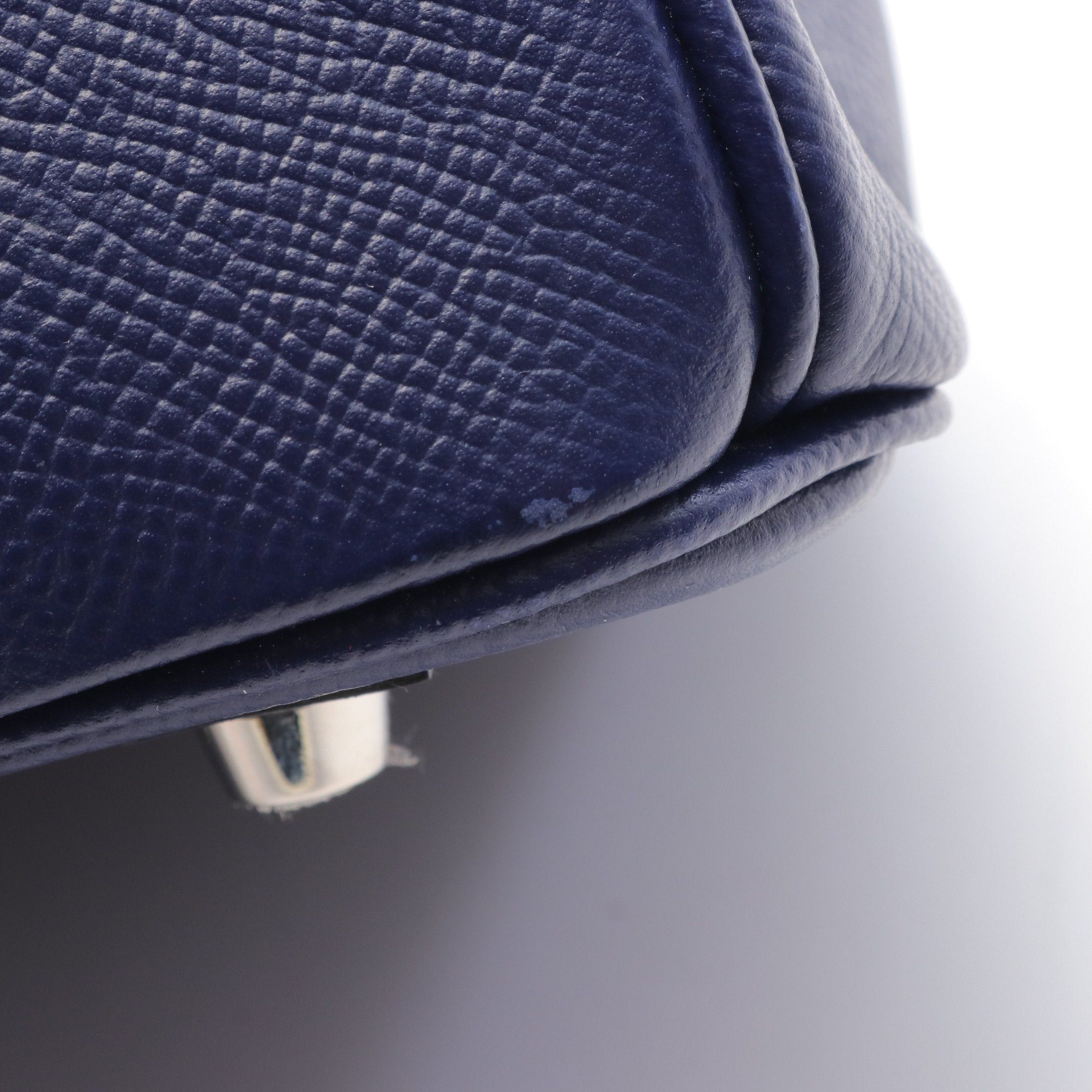 Hermes Hermes Birkin 30 Blue Navy Handbag Veau Epsom Silver Hardware X Stamp Size ONE SIZE - 6 Thumbnail