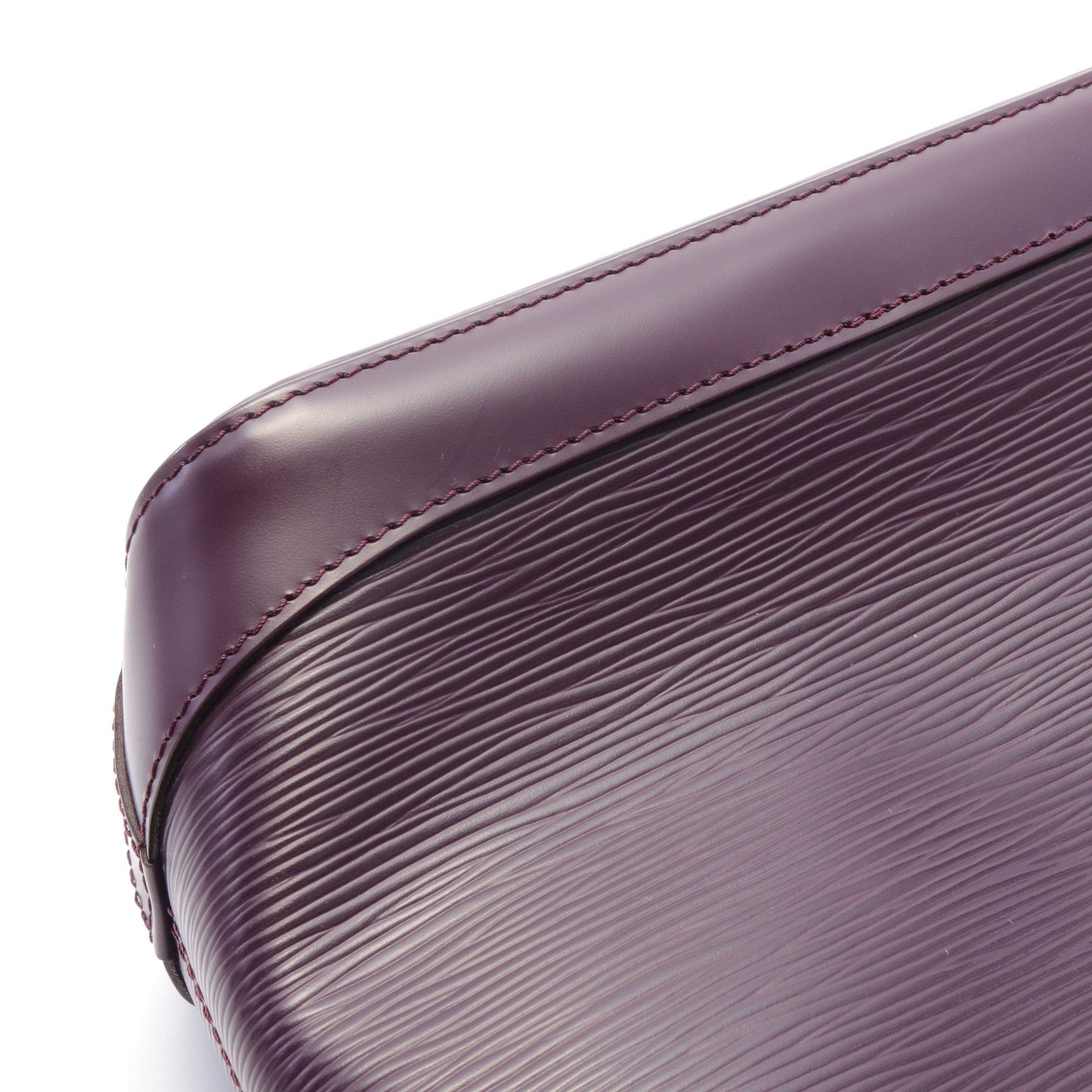 Louis Vuitton Louis Vuitton Lockit Pm Epi Cassis Handbag Tote Bag Leather Purple Size ONE SIZE - 6 Thumbnail