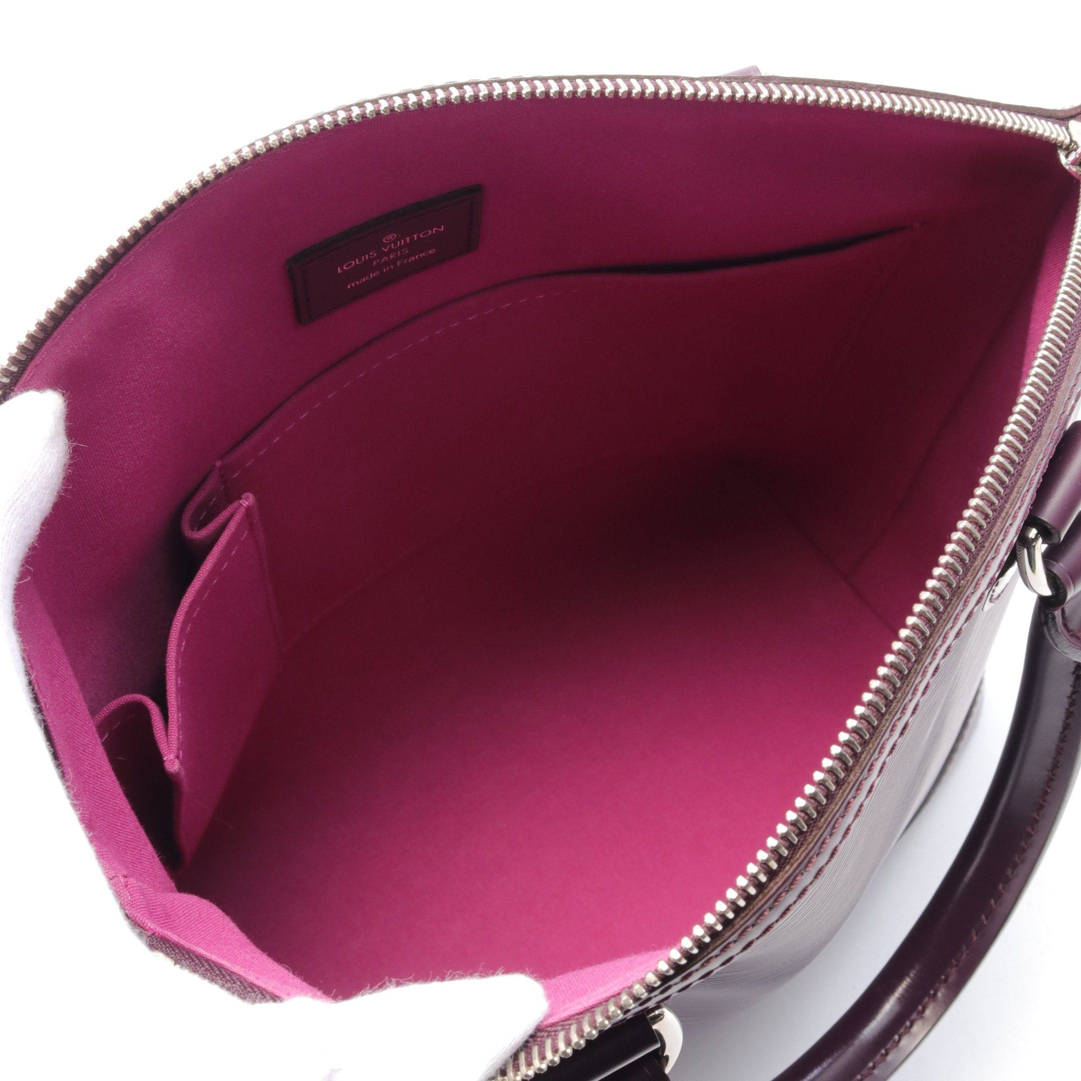 Louis Vuitton Louis Vuitton Lockit Pm Epi Cassis Handbag Tote Bag Leather Purple Size ONE SIZE - 3 Thumbnail