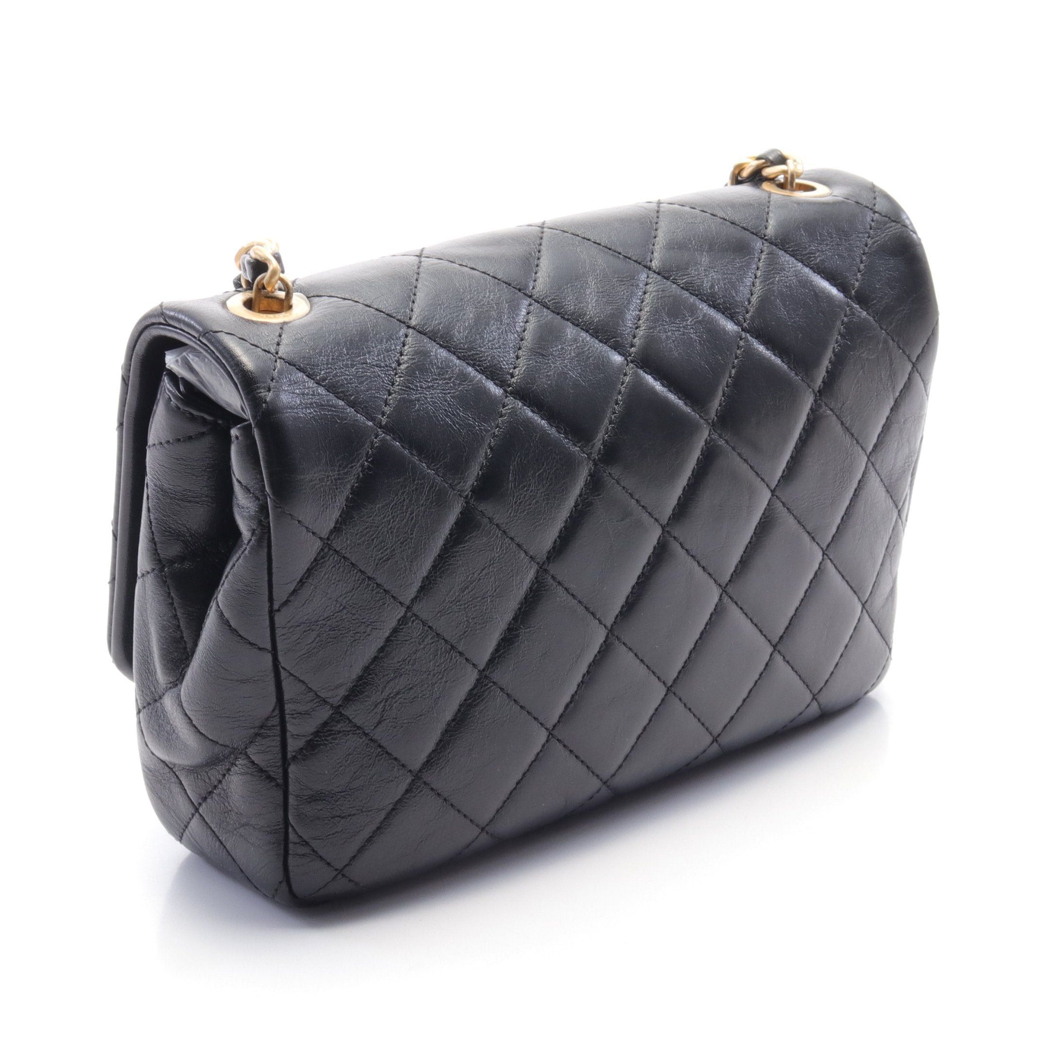 Chanel Chanel Matelasse Chain Shoulder Bag Leather Black Gold Hardware Size ONE SIZE - 2 Thumbnail