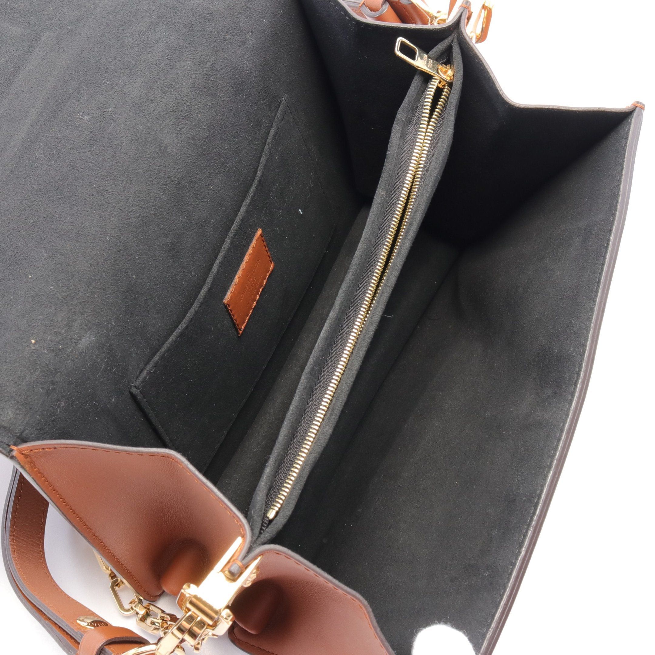 Louis Vuitton Louis Vuitton Dauphine Mm Monogram Reverse Chain Shoulder Bag Leather Brown Beige Light Size ONE SIZE - 3 Thumbnail