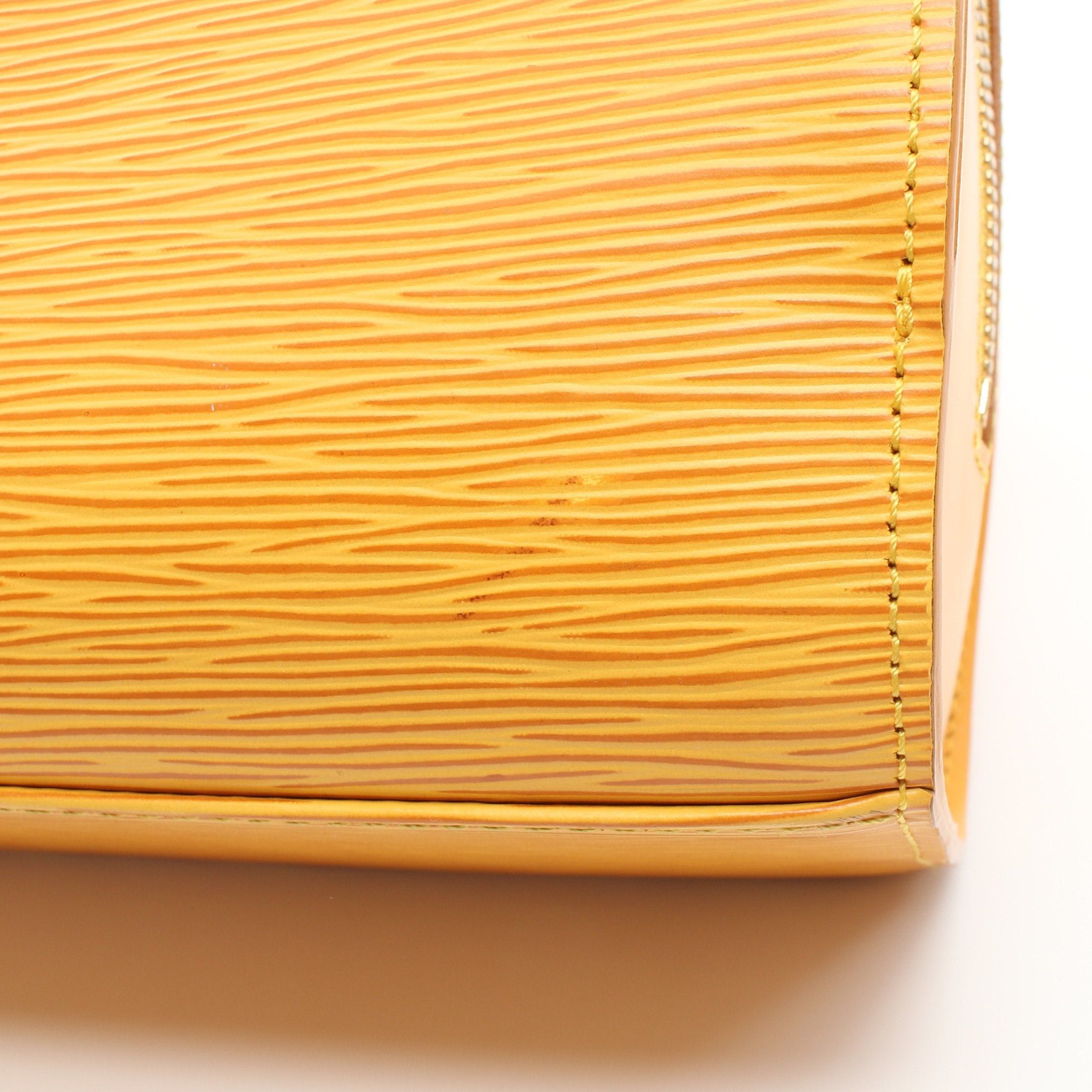 Louis Vuitton Louis Vuitton Pont Neuf Epi Tassi Yellow Handbag Leather Size ONE SIZE - 6 Thumbnail