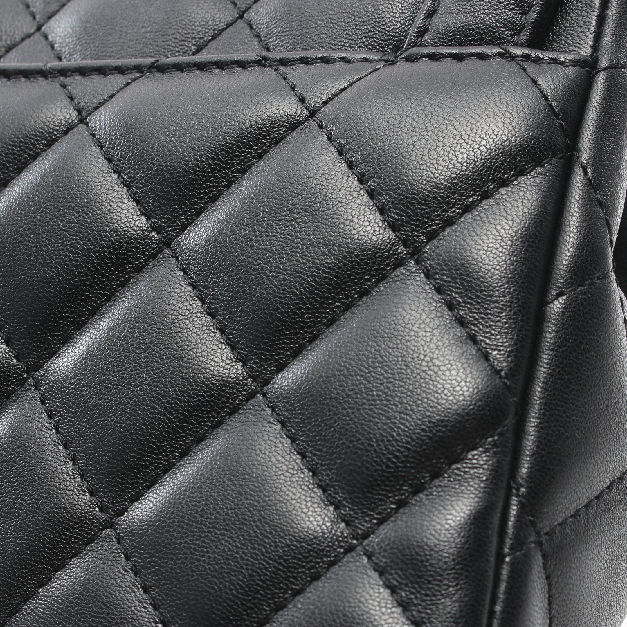 Chanel Chanel Matelasse Chain Shoulder Bag Lambskin Black Gold Hardware Size ONE SIZE - 7 Thumbnail
