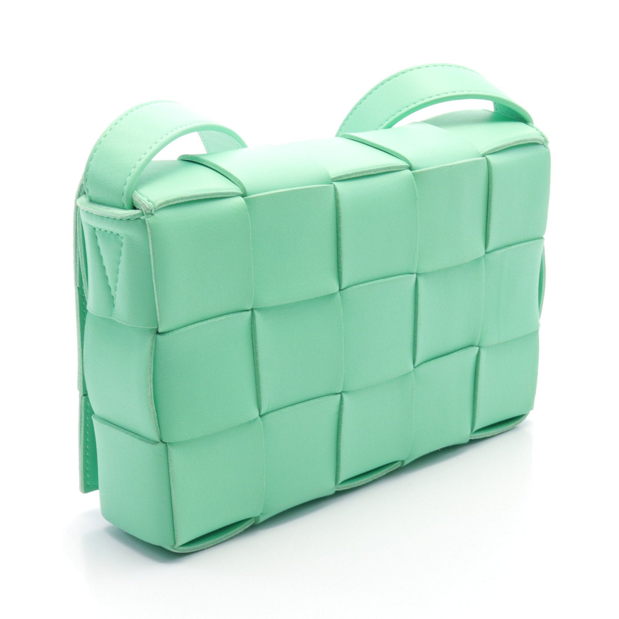 Bottega Veneta Bottega Veneta Cassette Crossbody Maxi Intrecciato Shoulder Bag Leather Green Size ONE SIZE - 2 Thumbnail