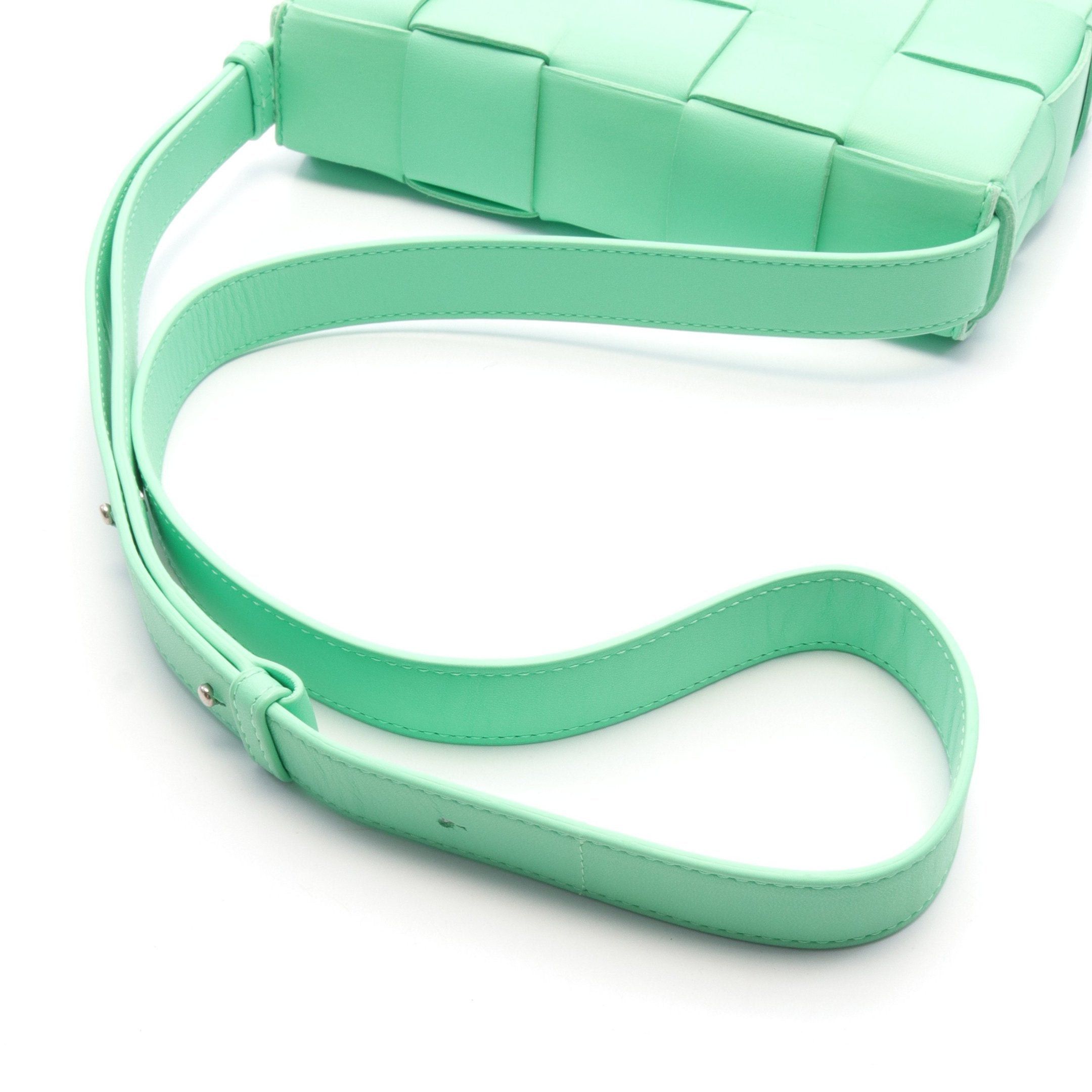 Bottega Veneta Bottega Veneta Cassette Crossbody Maxi Intrecciato Shoulder Bag Leather Green Size ONE SIZE - 5 Thumbnail