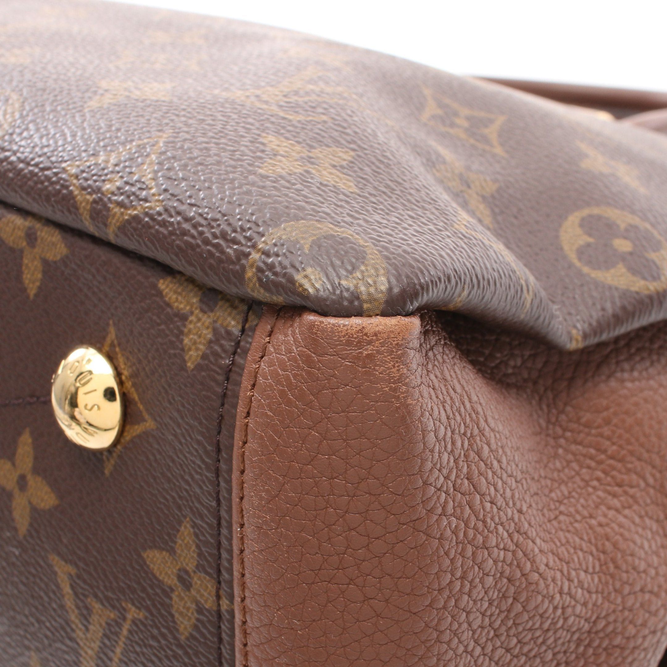 Louis Vuitton Louis Vuitton Pallas Monogram Averne Handbag Leather Brown Size ONE SIZE - 9 Thumbnail