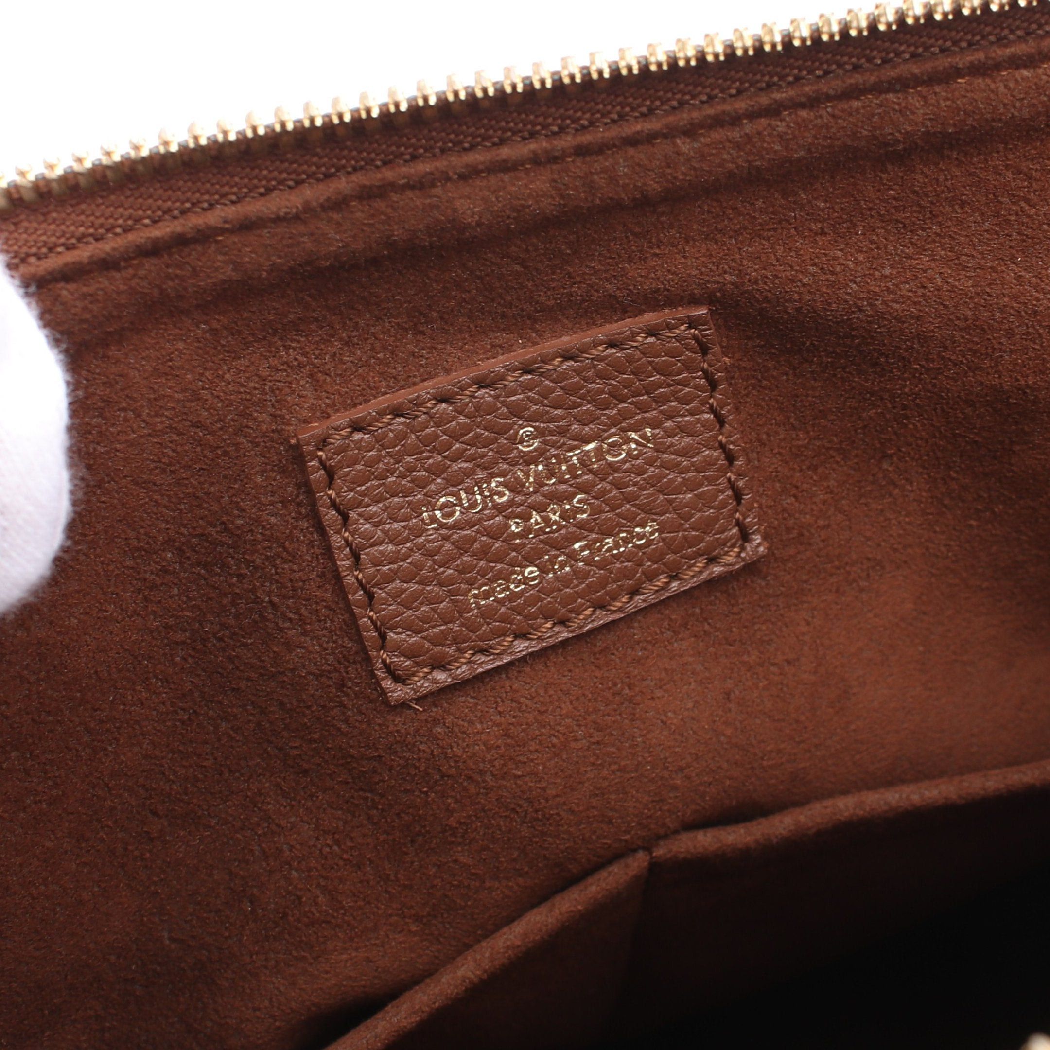 Louis Vuitton Louis Vuitton Pallas Monogram Averne Handbag Leather Brown Size ONE SIZE - 4 Thumbnail