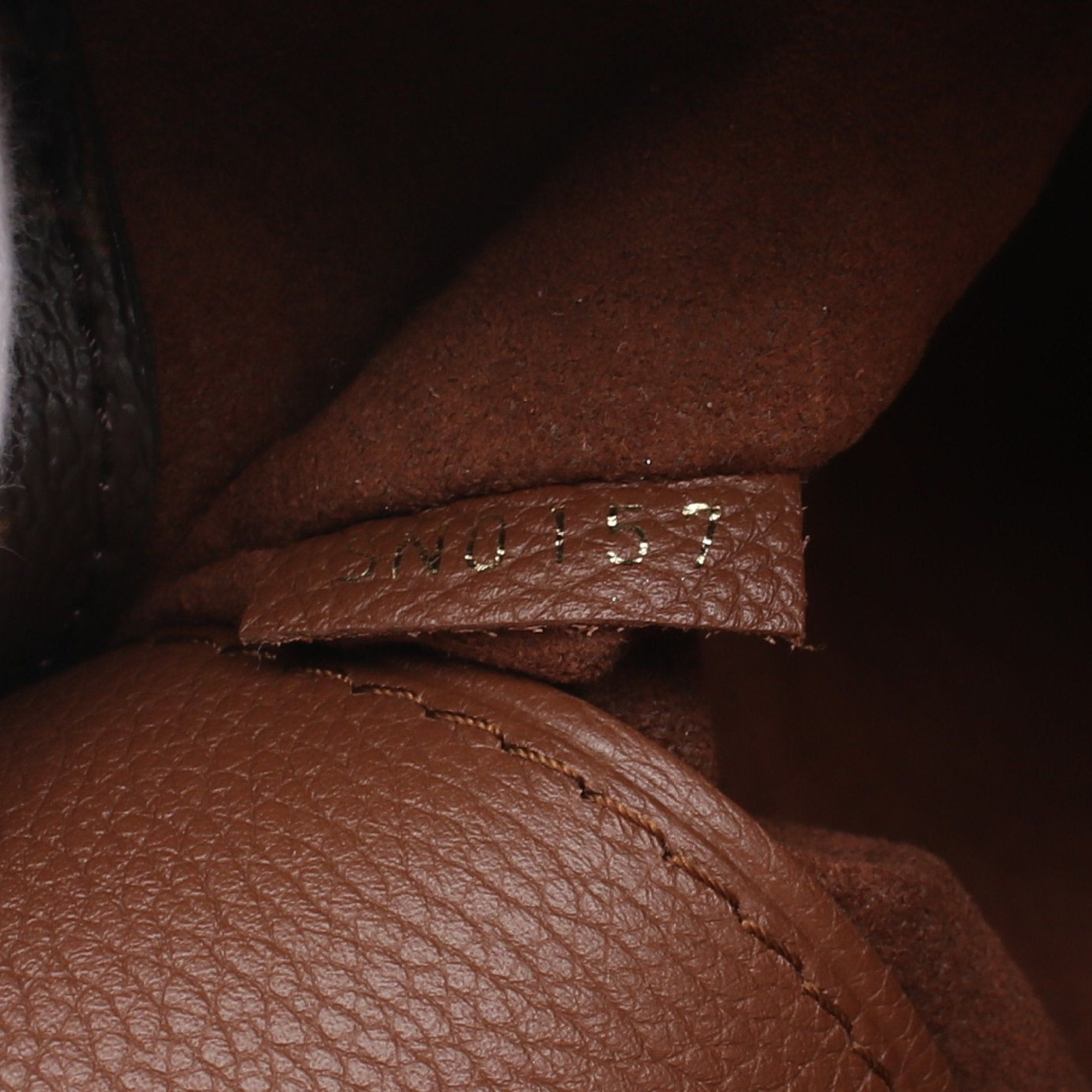 Louis Vuitton Louis Vuitton Pallas Monogram Averne Handbag Leather Brown Size ONE SIZE - 5 Thumbnail