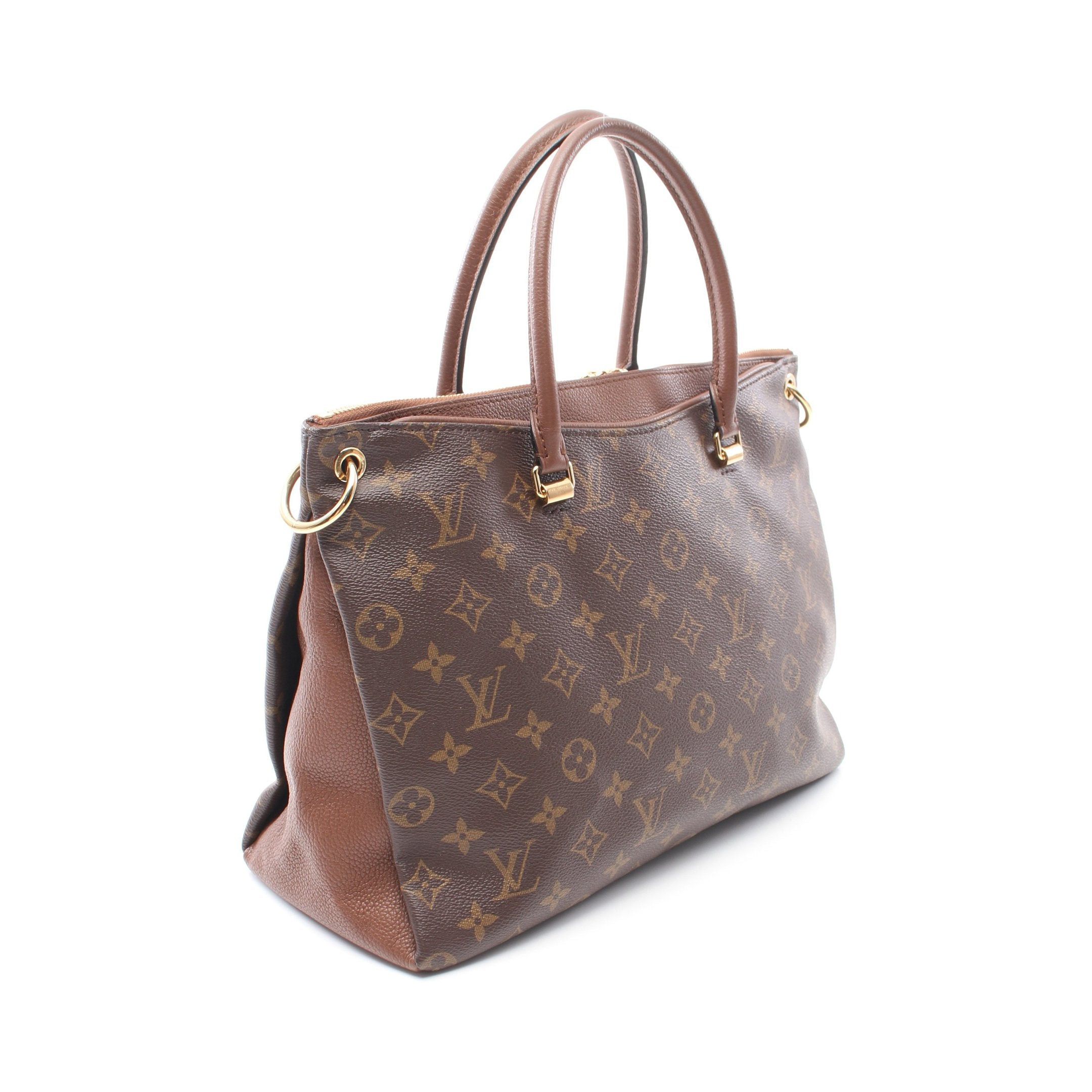 Louis Vuitton Louis Vuitton Pallas Monogram Averne Handbag Leather Brown Size ONE SIZE - 2 Thumbnail