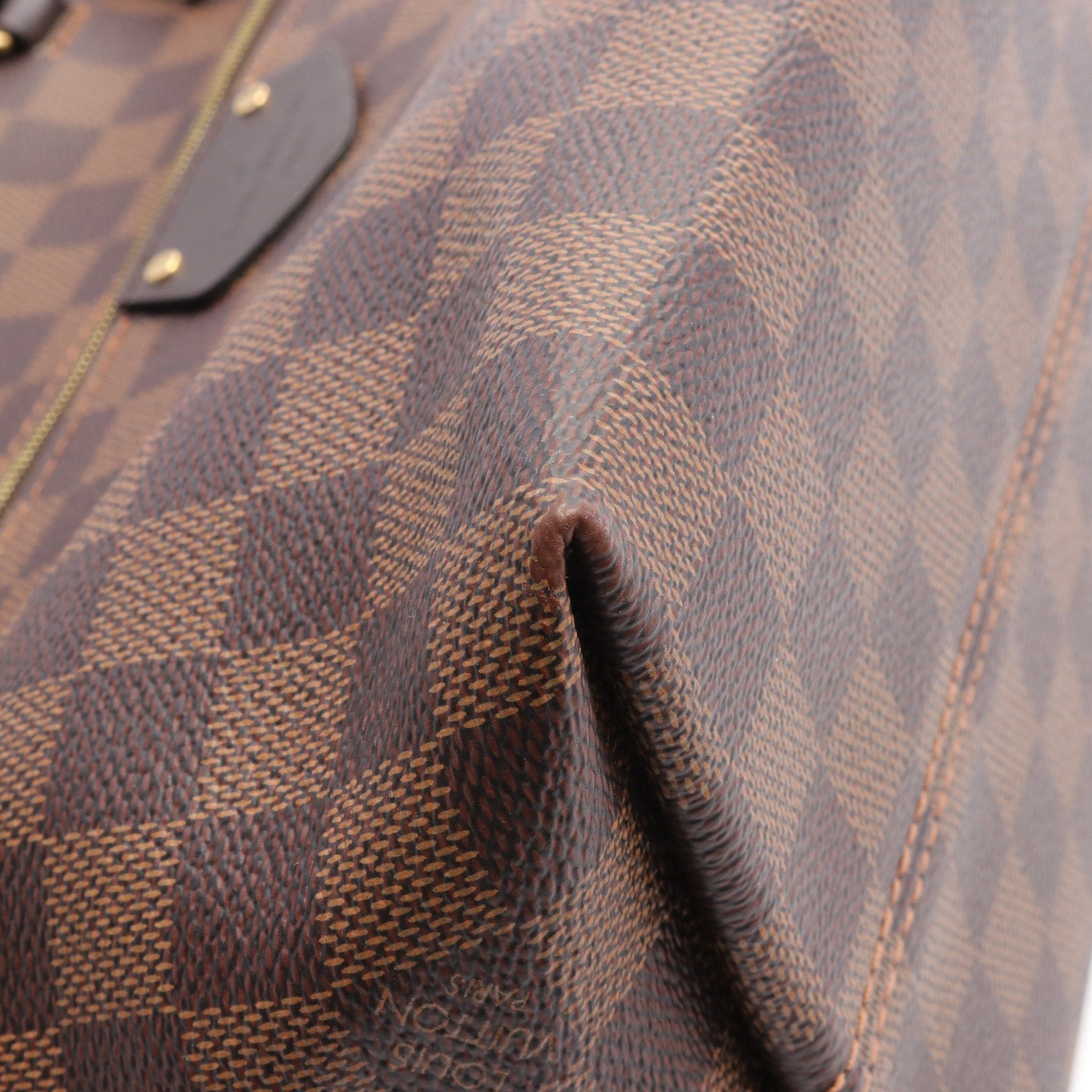 Louis Vuitton Louis Vuitton Jena Pm Damier Ebene Shoulder Bag Tote Leather Brown Size ONE SIZE - 8 Thumbnail