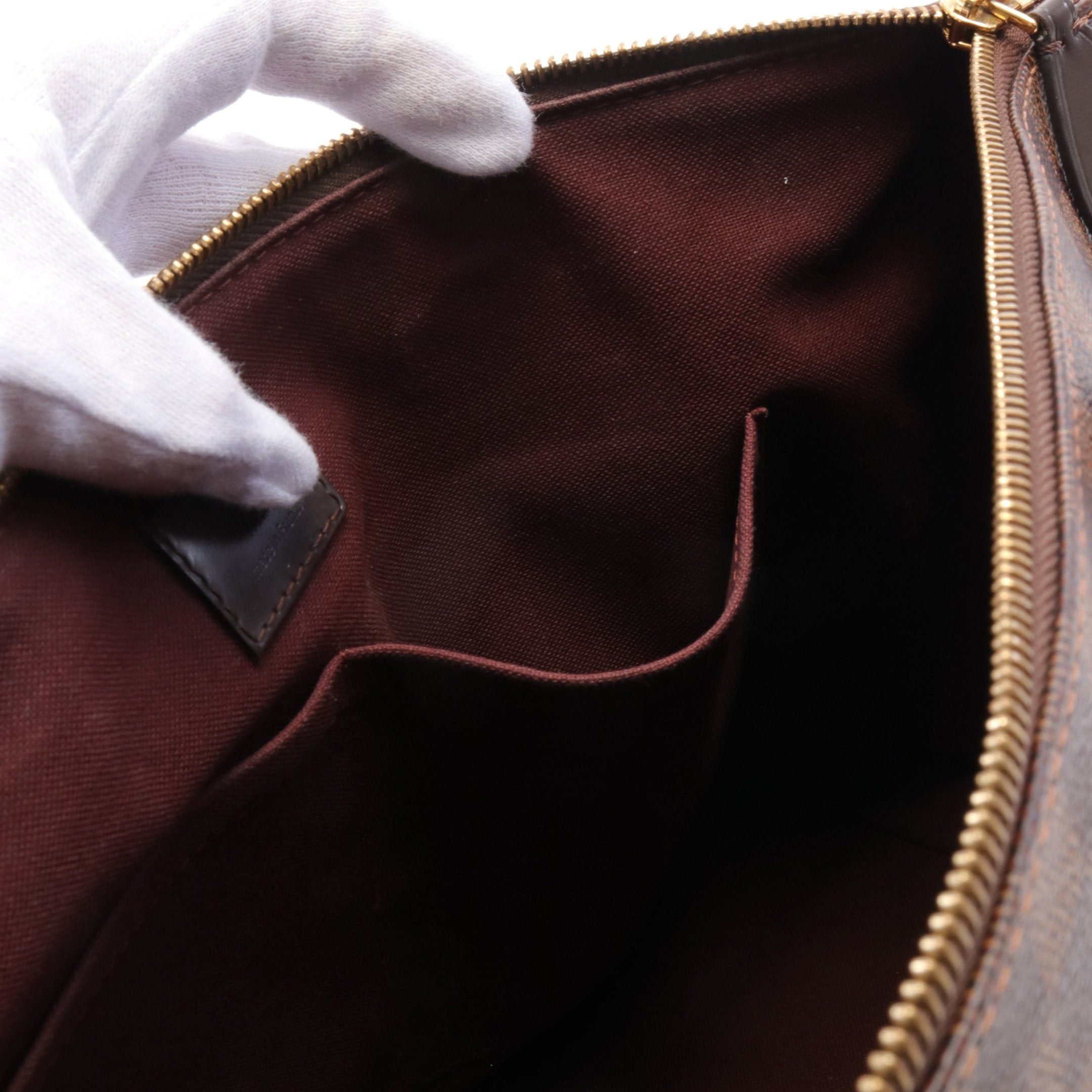 Louis Vuitton Louis Vuitton Jena Pm Damier Ebene Shoulder Bag Tote Leather Brown Size ONE SIZE - 6 Thumbnail