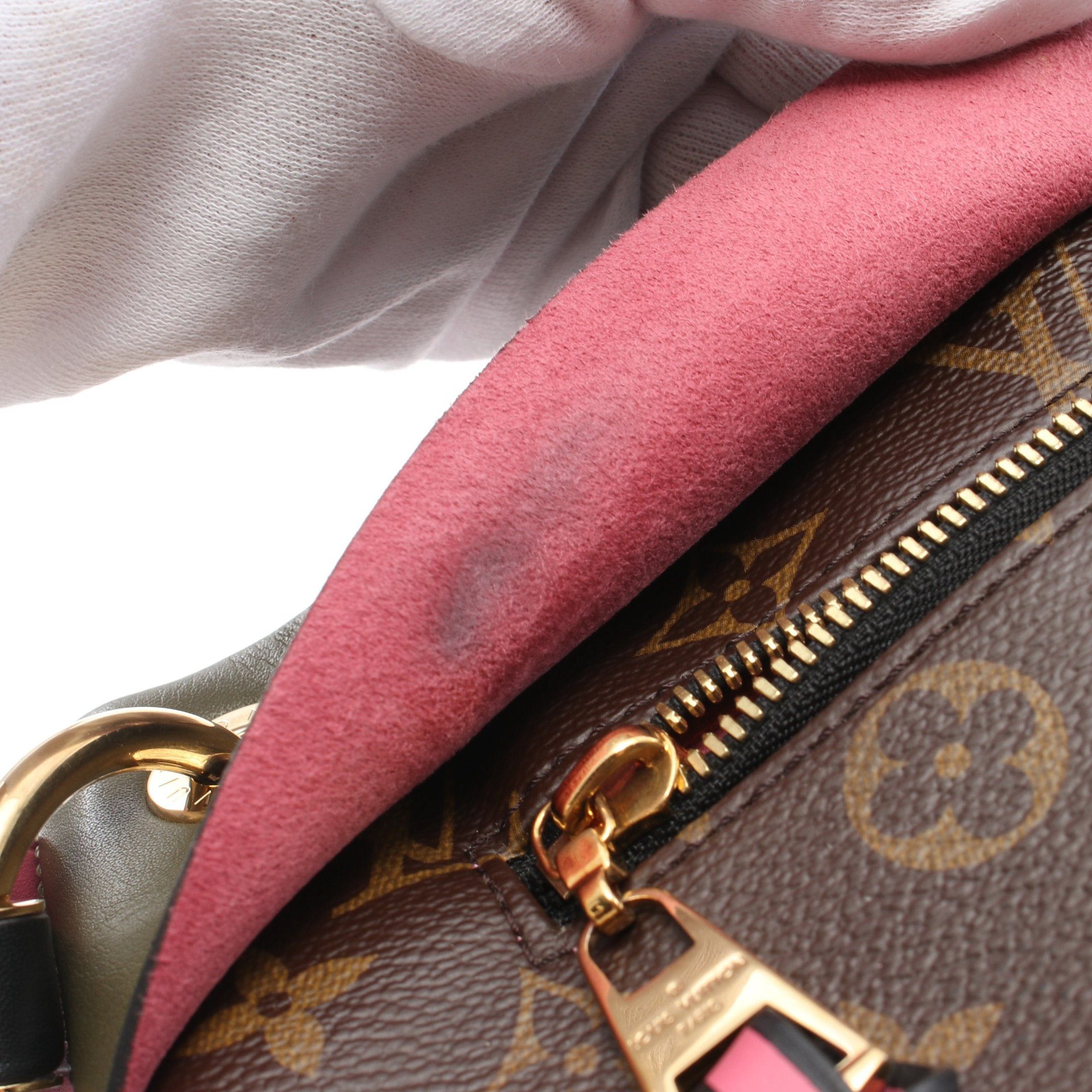 Louis Vuitton Louis Vuitton Tuileries Monogram One Shoulder Bag Leather Brown Khaki Green Size ONE SIZE - 7 Thumbnail