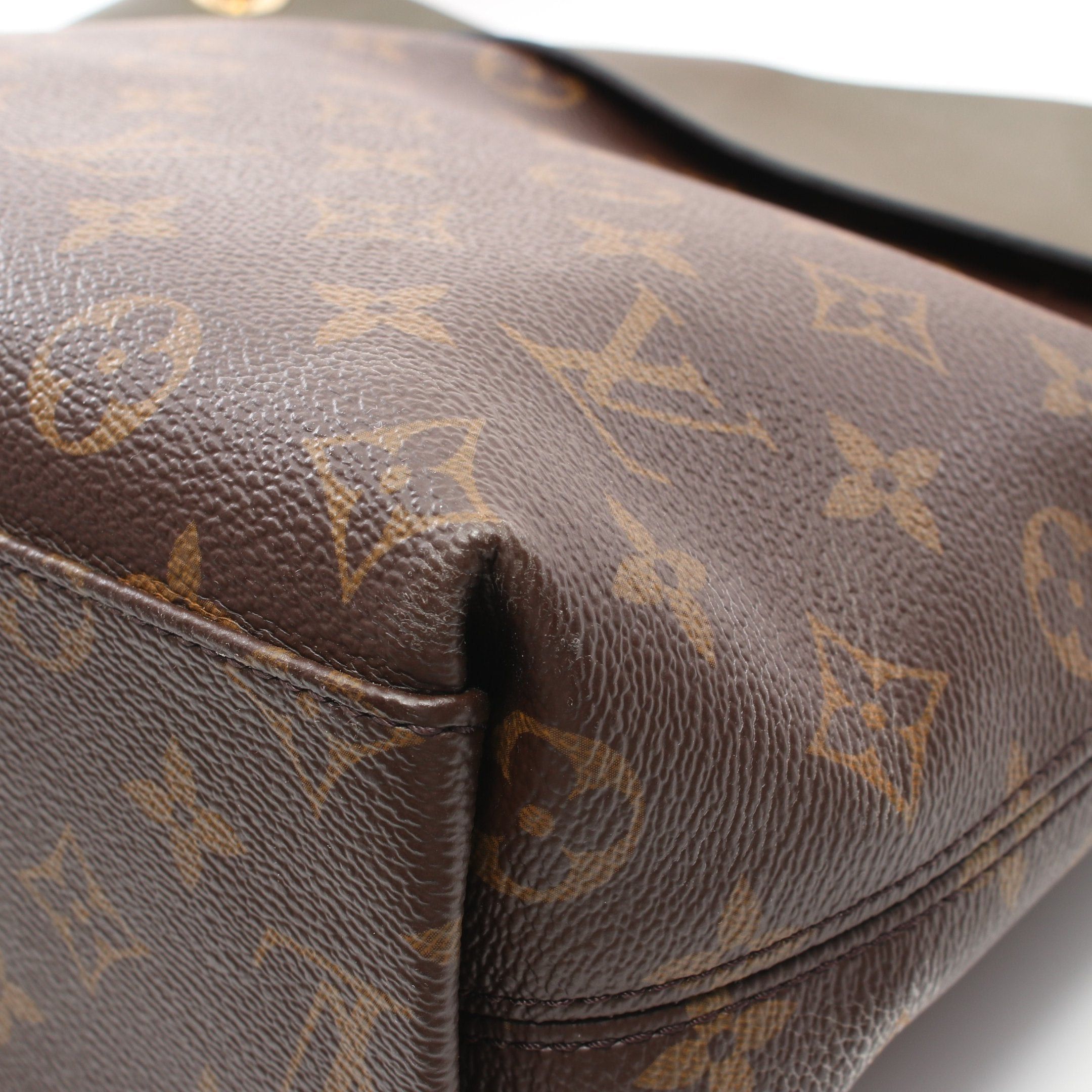 Louis Vuitton Louis Vuitton Tuileries Monogram One Shoulder Bag Leather Brown Khaki Green Size ONE SIZE - 9 Thumbnail