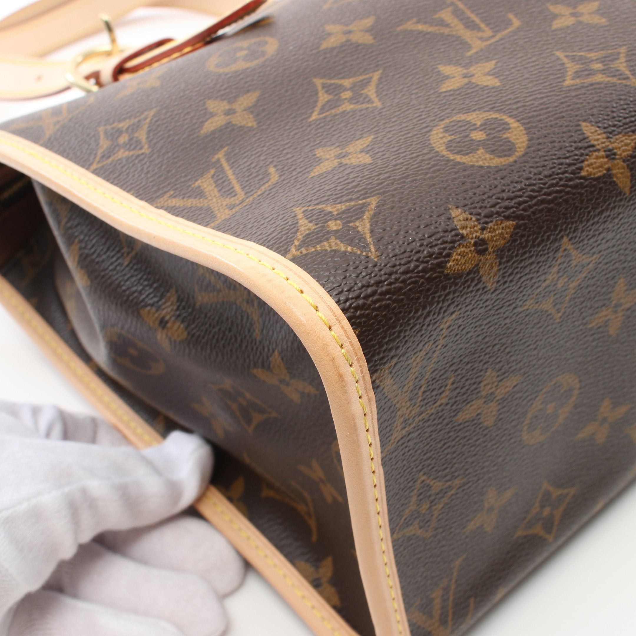 Louis Vuitton Louis Vuitton Popincourt O Monogram Shoulder Bag Tote Leather Brown Size ONE SIZE - 8 Thumbnail