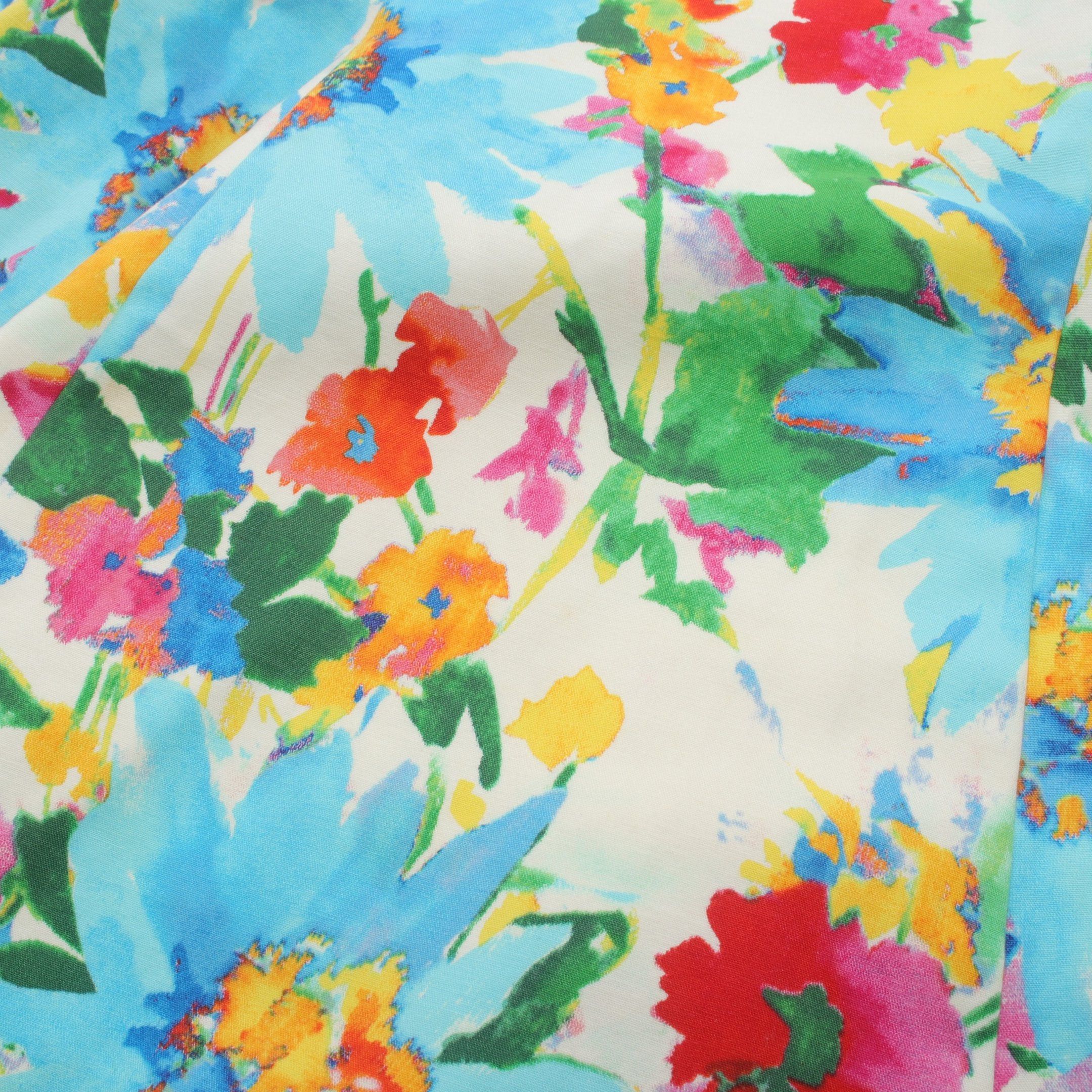 Ralph Lauren Ralph Lauren One Piece No Sleeve Floral Pattern Cotton Light Blue Multicolor Size ONE SIZE - 6 Thumbnail