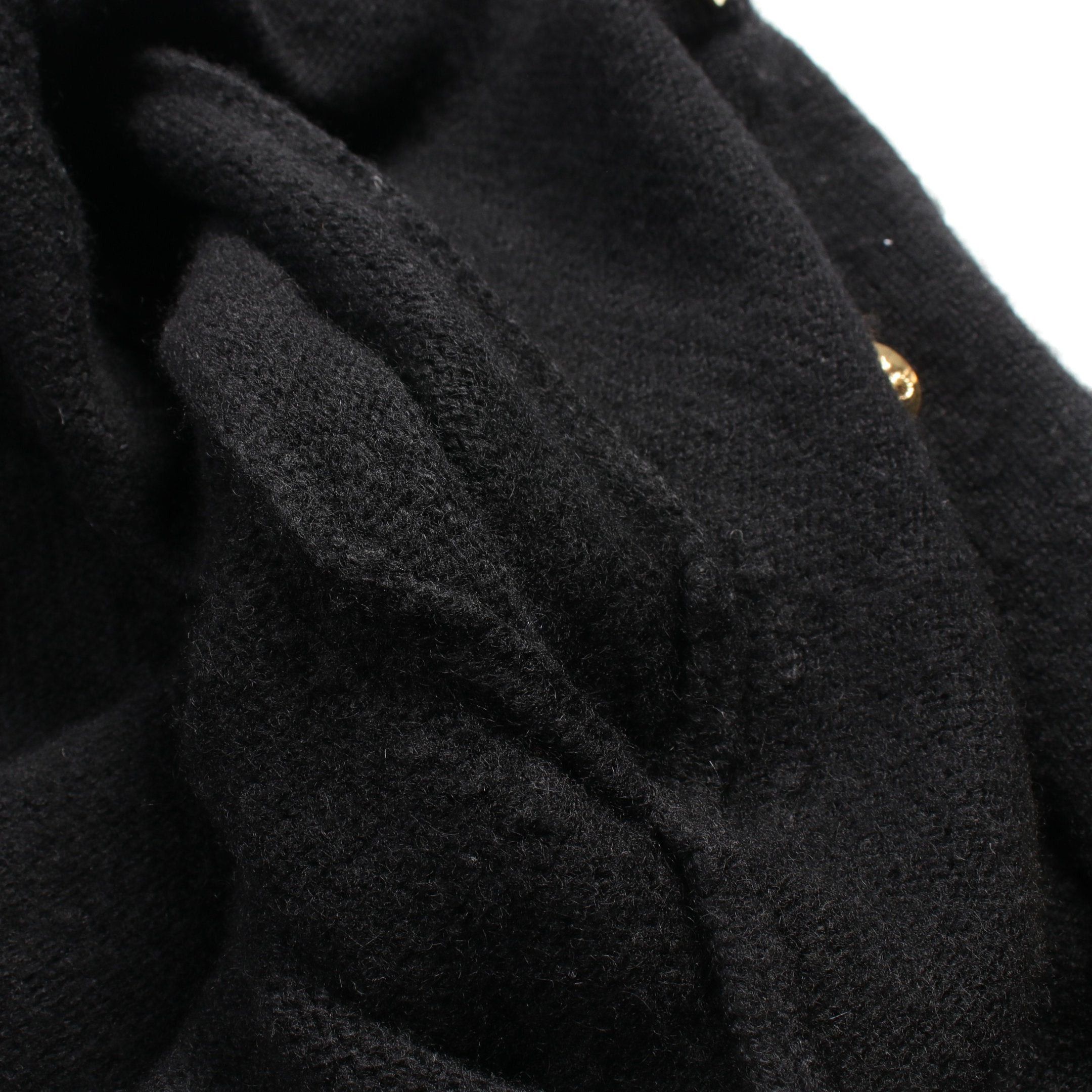 Celine Celine Triomphe Cardigan Cashmere Black Size ONE SIZE - 8 Thumbnail