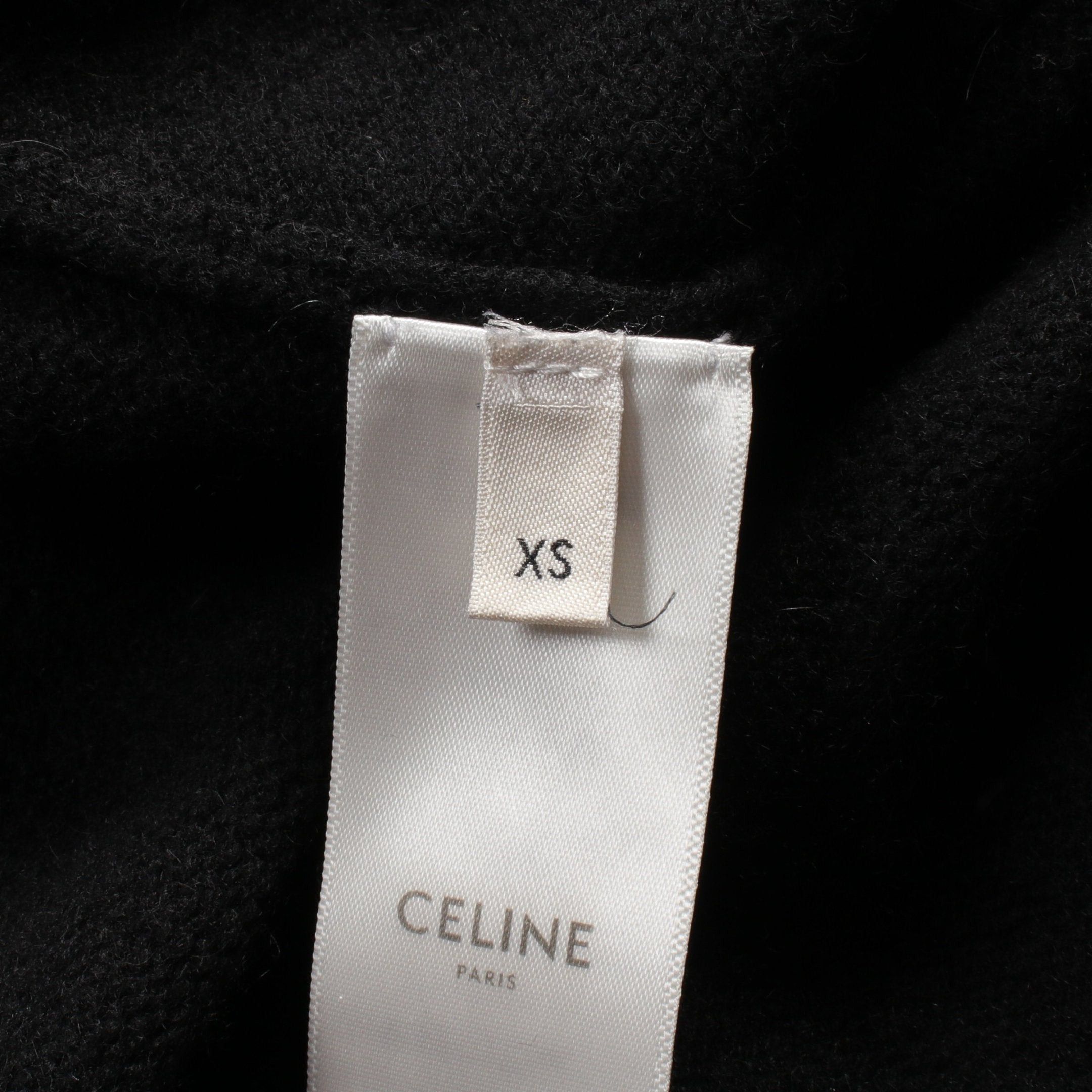Celine Celine Triomphe Cardigan Cashmere Black Size ONE SIZE - 5 Thumbnail