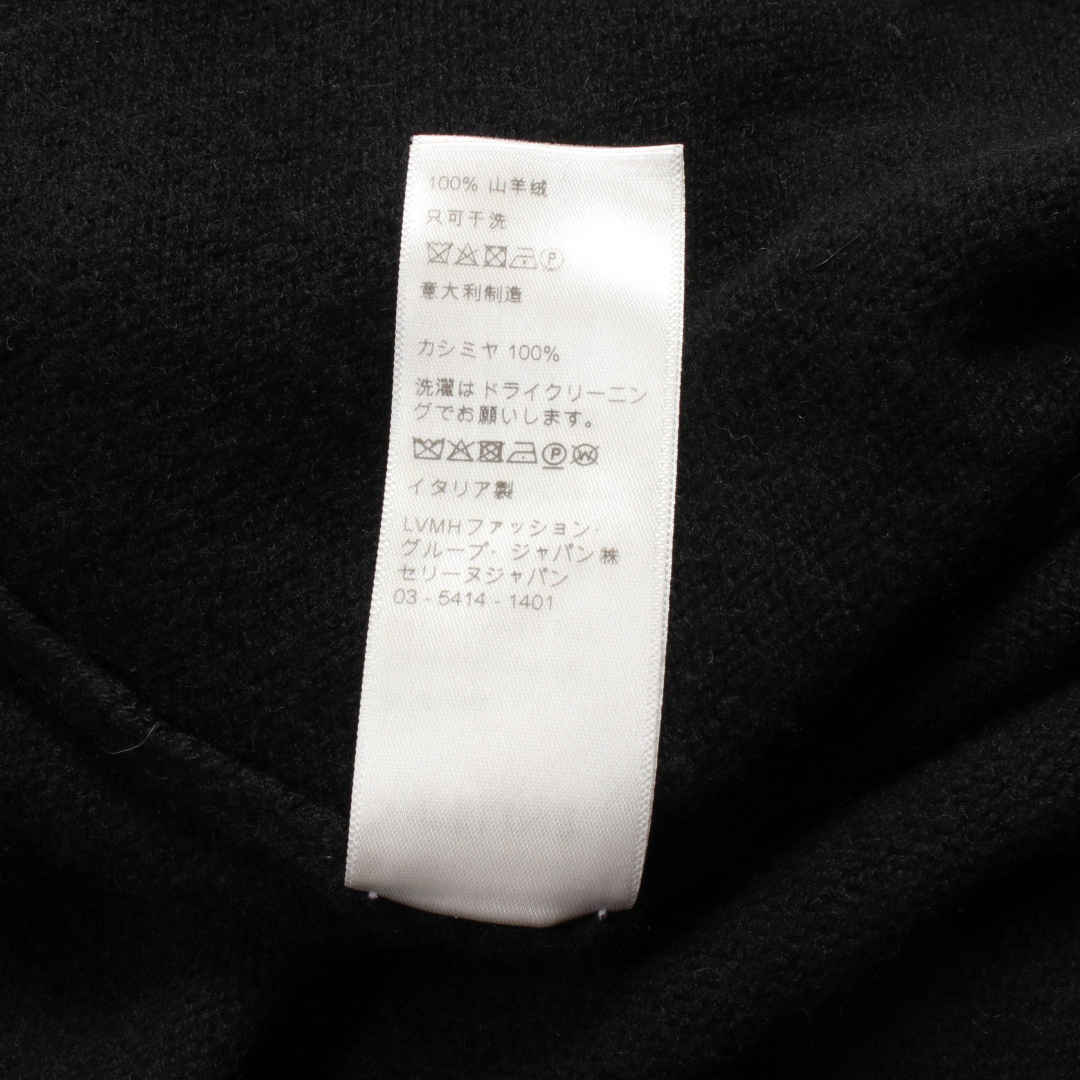 Celine Celine Triomphe Cardigan Cashmere Black Size ONE SIZE - 4 Thumbnail