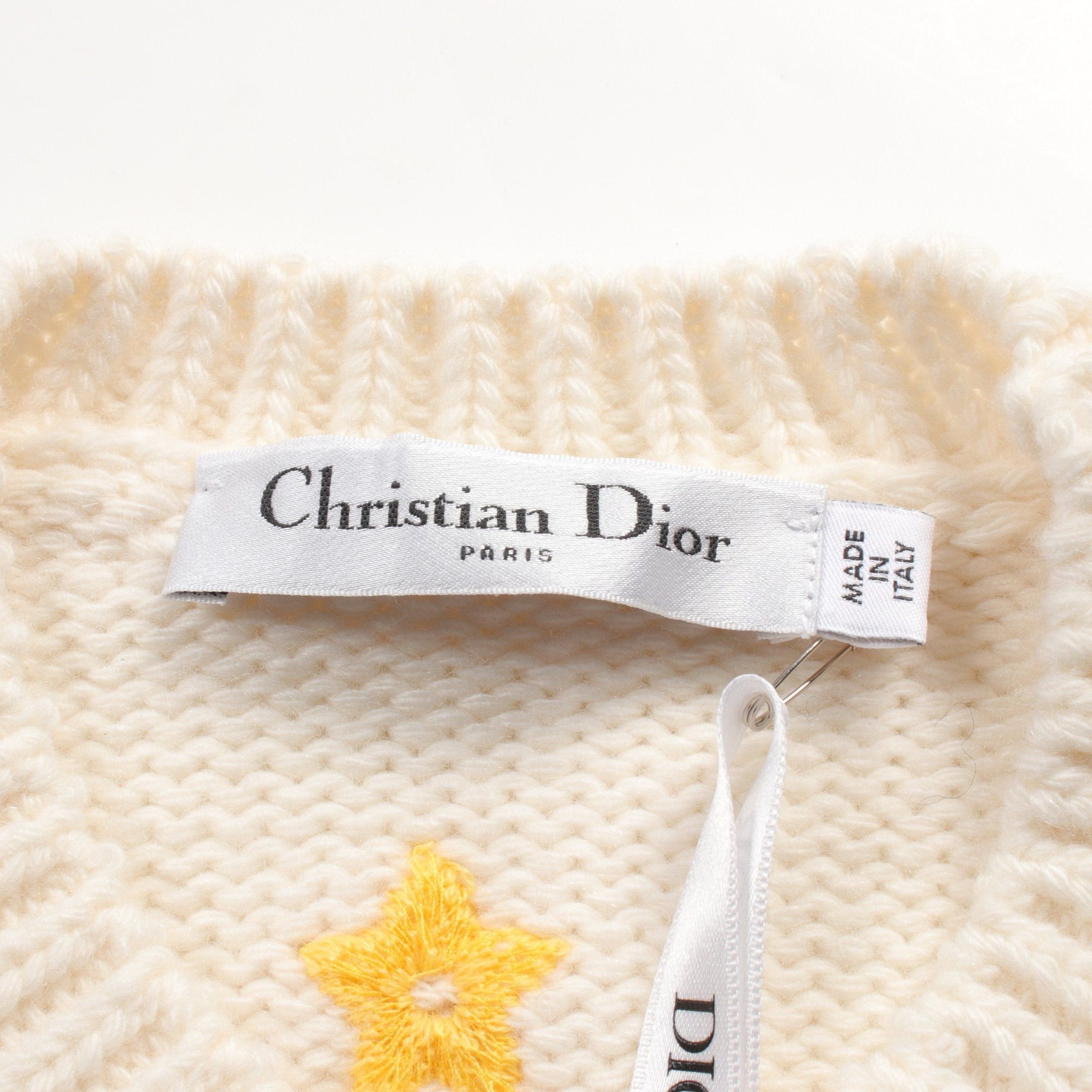 Dior Dior Knit Lion Wool Cashmere Off White Multicolor Size ONE SIZE - 3 Thumbnail