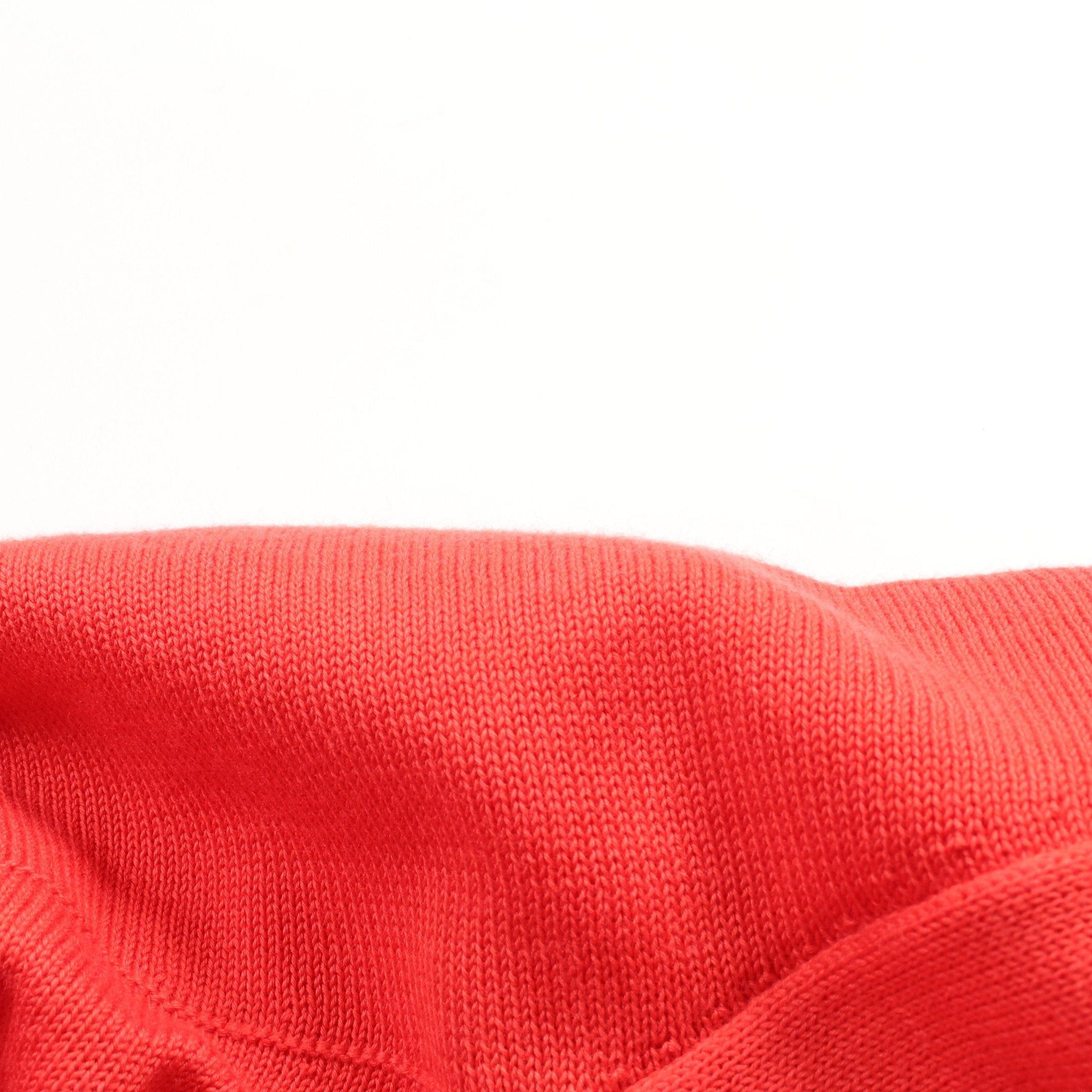 Hermes Hermes Cardigan Ensemble H Logo Cotton Silk Orange Red Size ONE SIZE - 9 Thumbnail