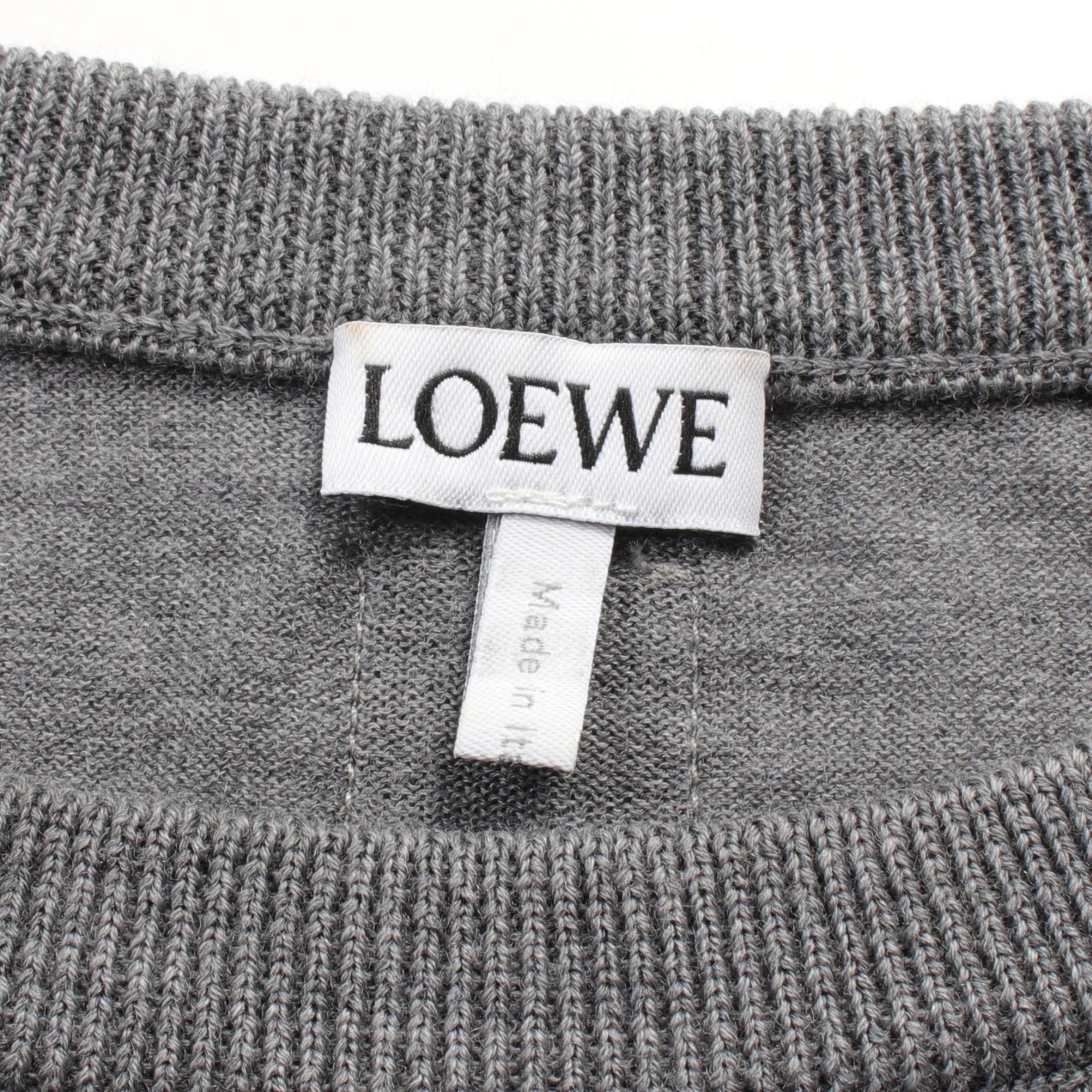 Loewe Loewe Knit Wool Gray Size ONE SIZE - 3 Thumbnail