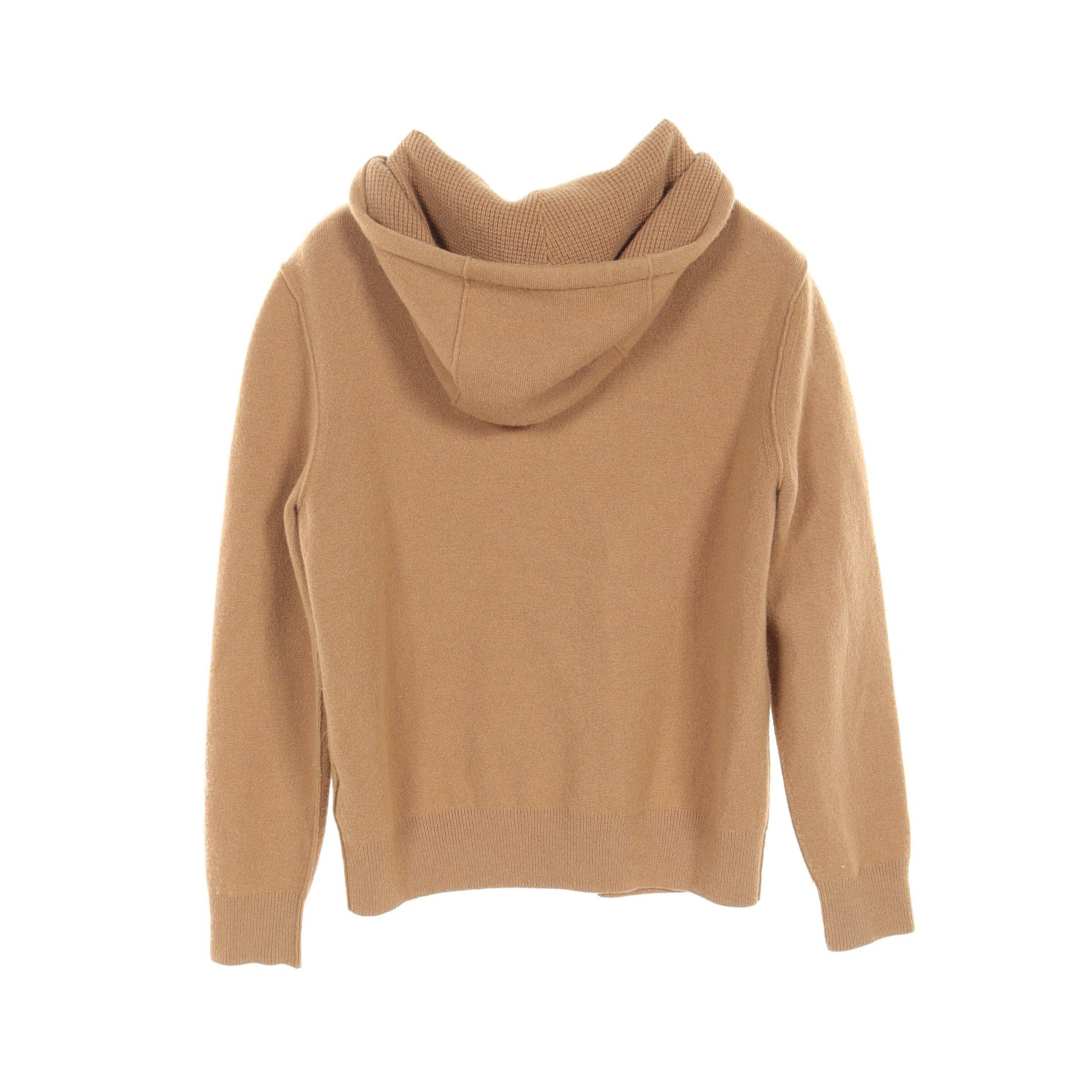 Burberry Burberry Zip Up Hoodie Monogram Logo Cashmere Nylon Light Brown Size ONE SIZE - 2 Thumbnail