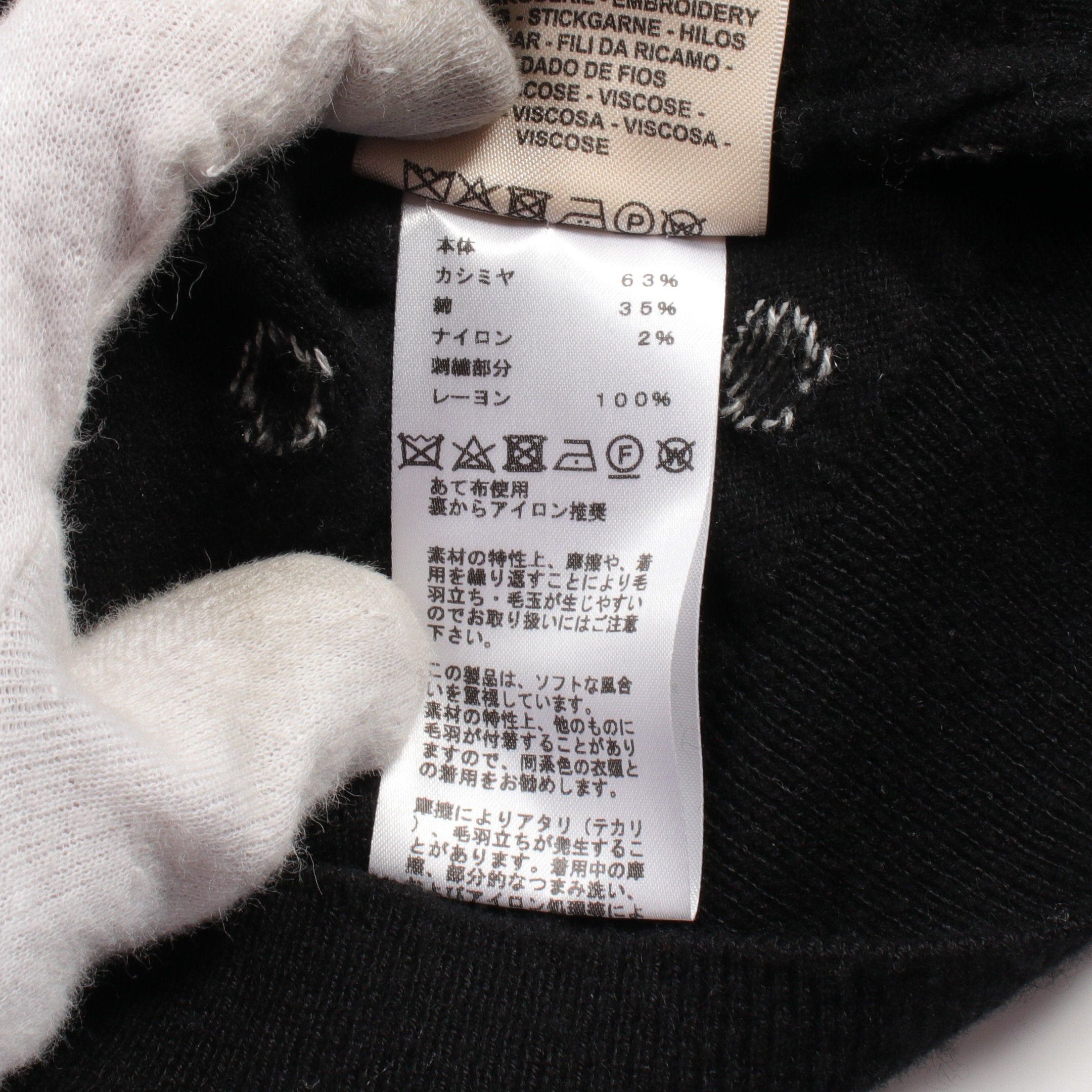 Hermes Hermes Brides De Gala Knit Cashmere Cotton Black Off White 23Ss Size ONE SIZE - 4 Thumbnail