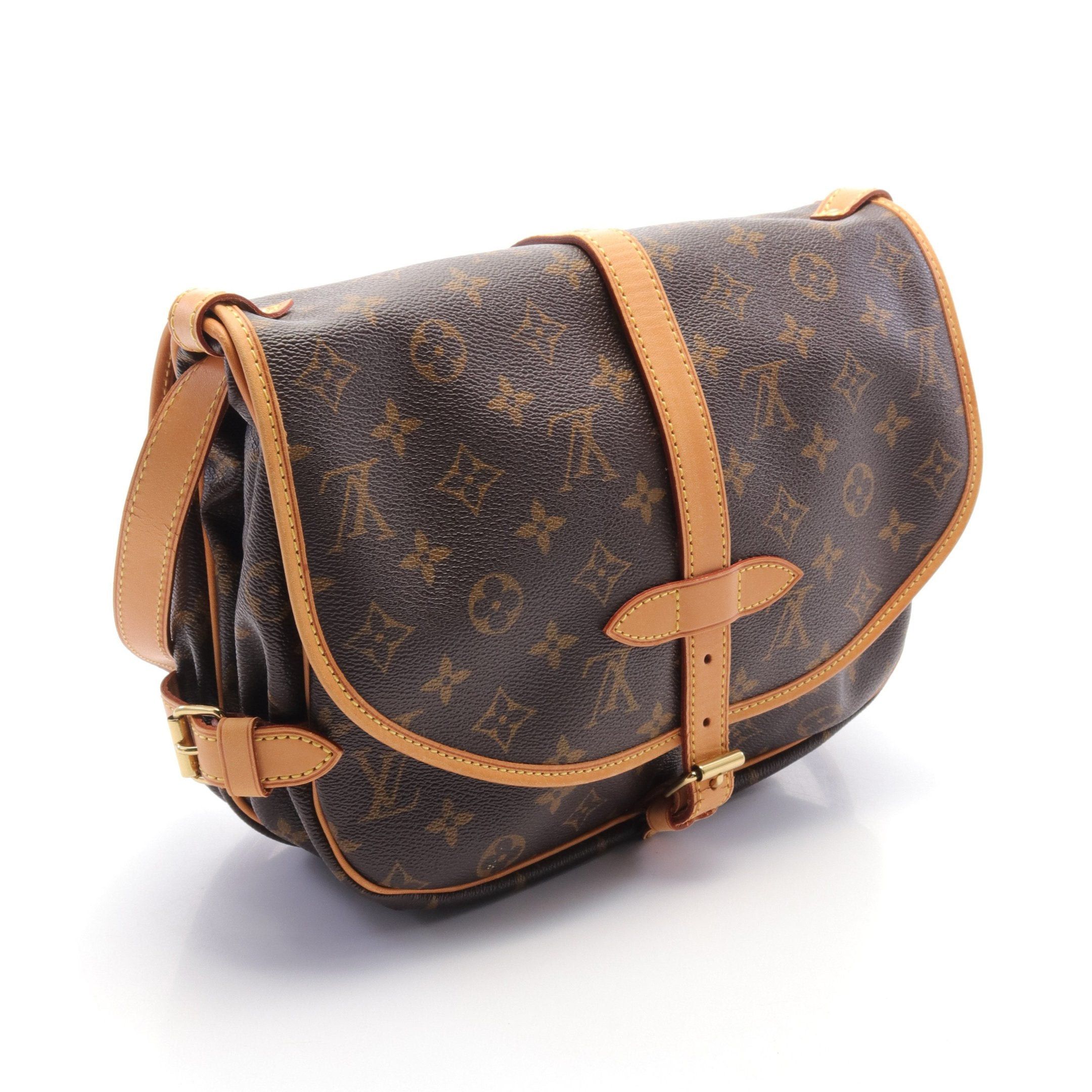 Louis Vuitton Louis Vuitton Saumur 30 Monogram Shoulder Bag Leather Brown Size ONE SIZE - 2 Thumbnail