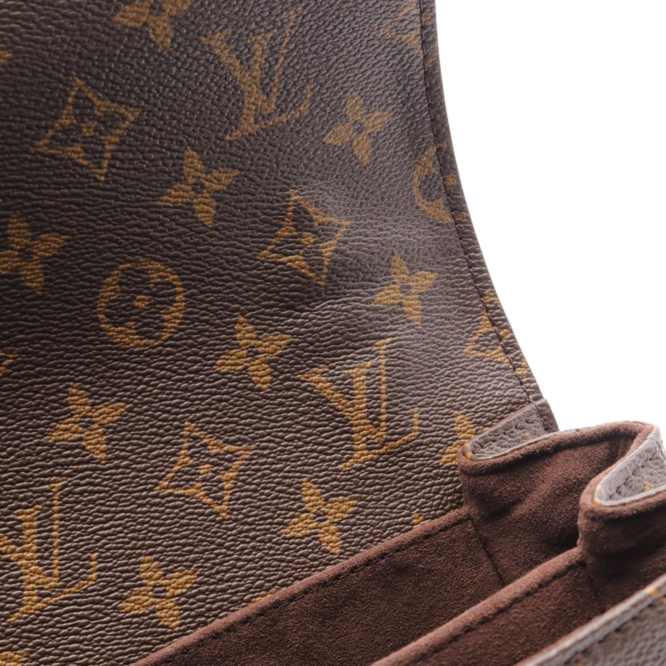 Louis Vuitton Louis Vuitton Pochette Metis Mm Monogram Handbag Leather Brown Size ONE SIZE - 5 Thumbnail