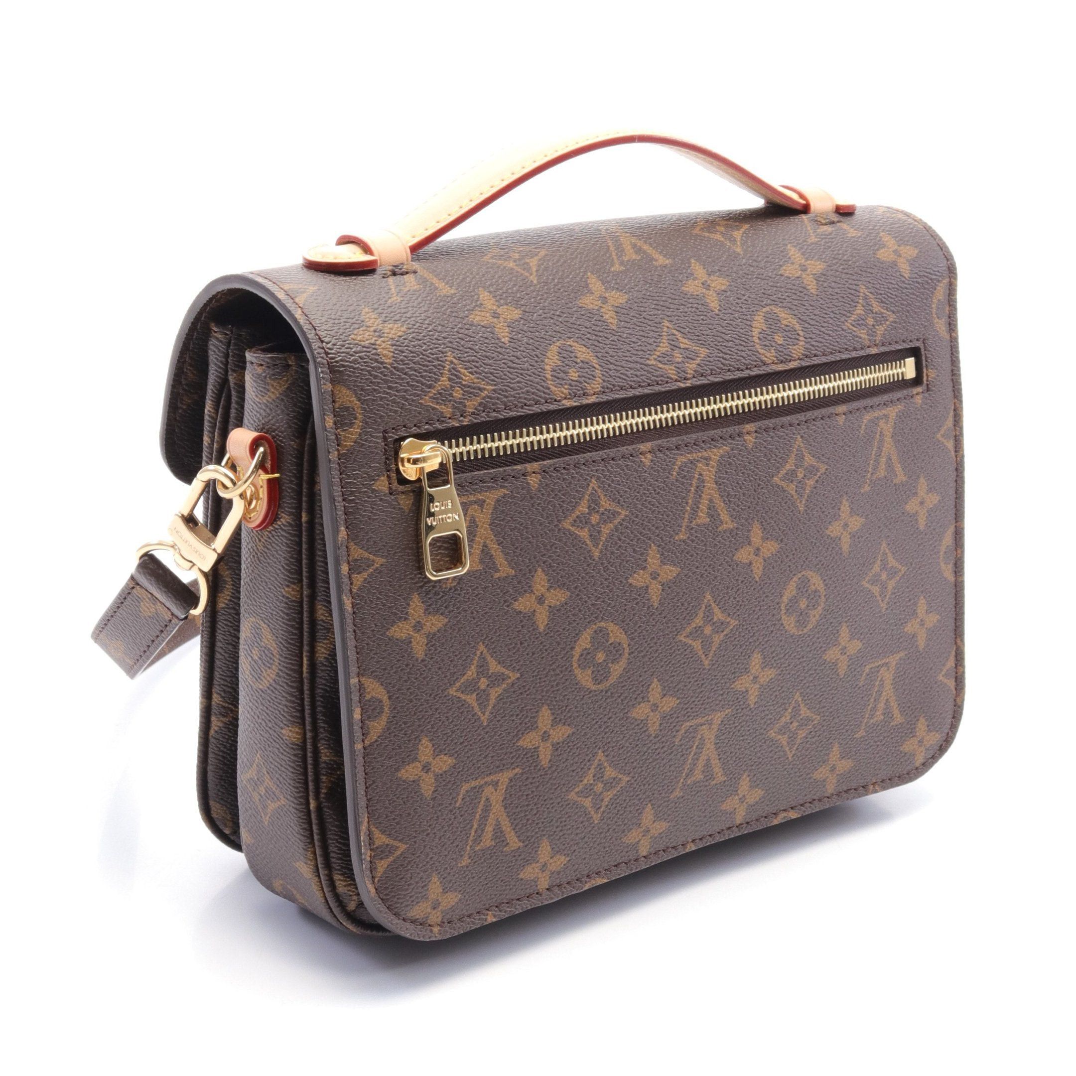 Louis Vuitton Louis Vuitton Pochette Metis Mm Monogram Handbag Leather Brown Size ONE SIZE - 2 Thumbnail
